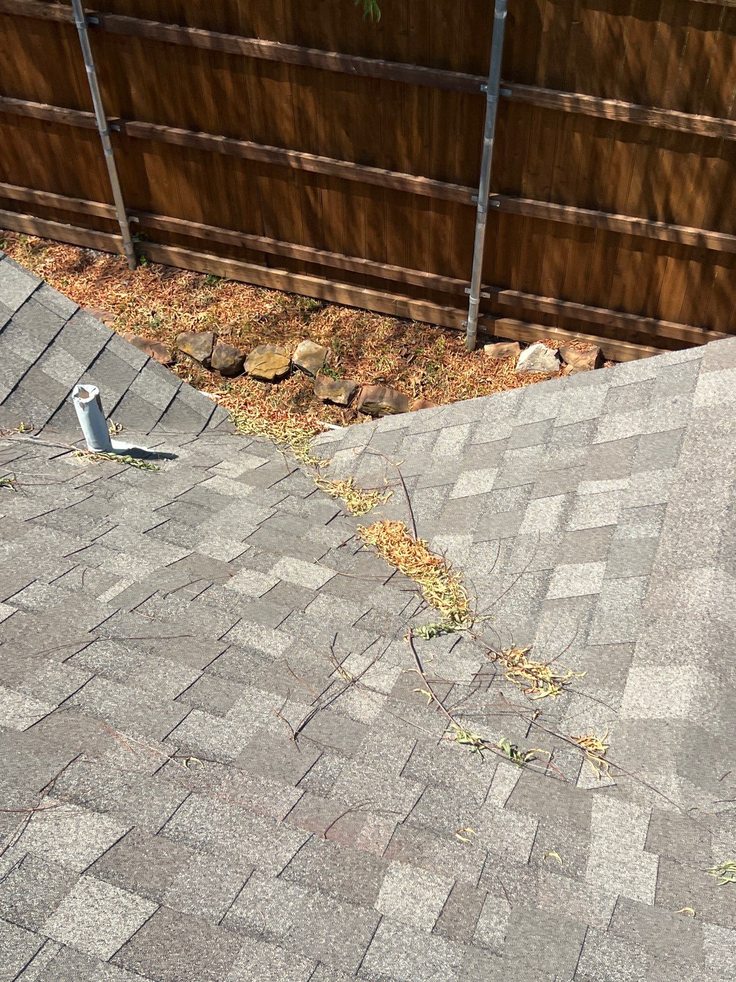 Roof damage documented after a North Texas hailstorm