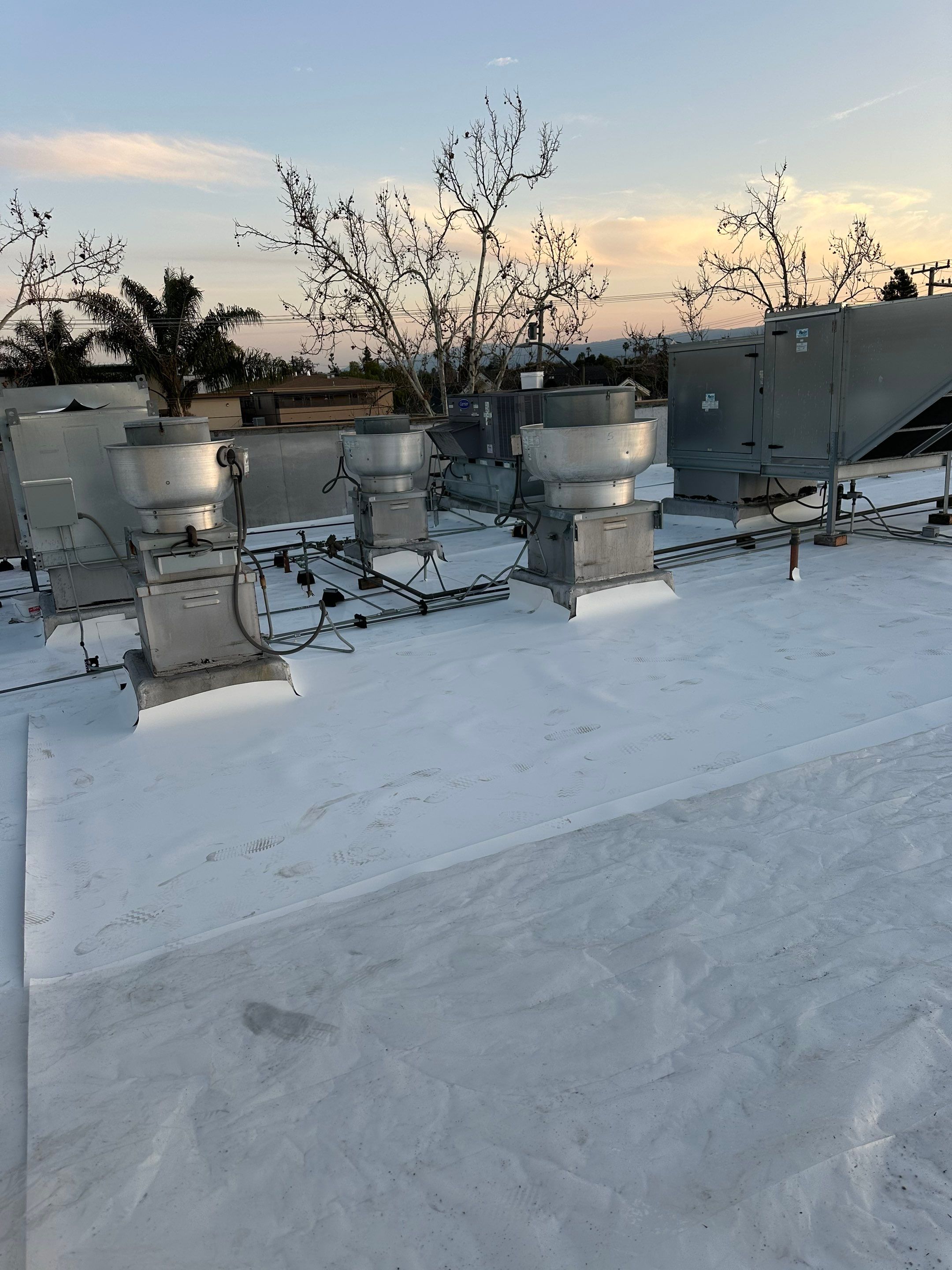 Project in Redwood City, CA by Sanchez Single Ply Roofing