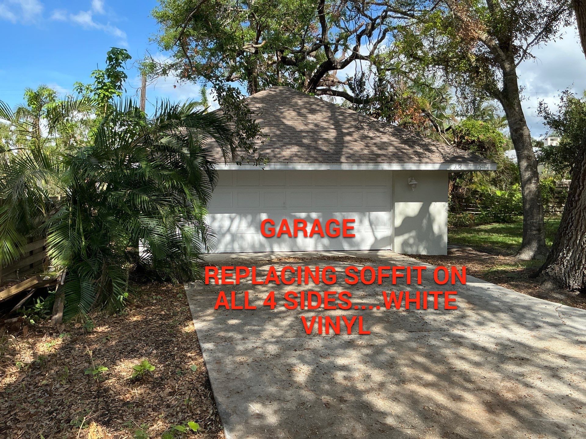Replace All Soffit in the House in Sarasota FL by Gutter Professors