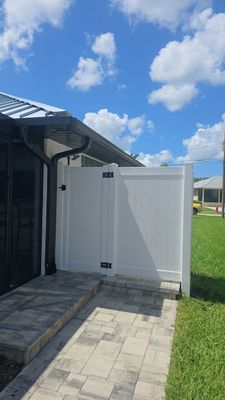 Pool Shower Enclosure in Cape Coral