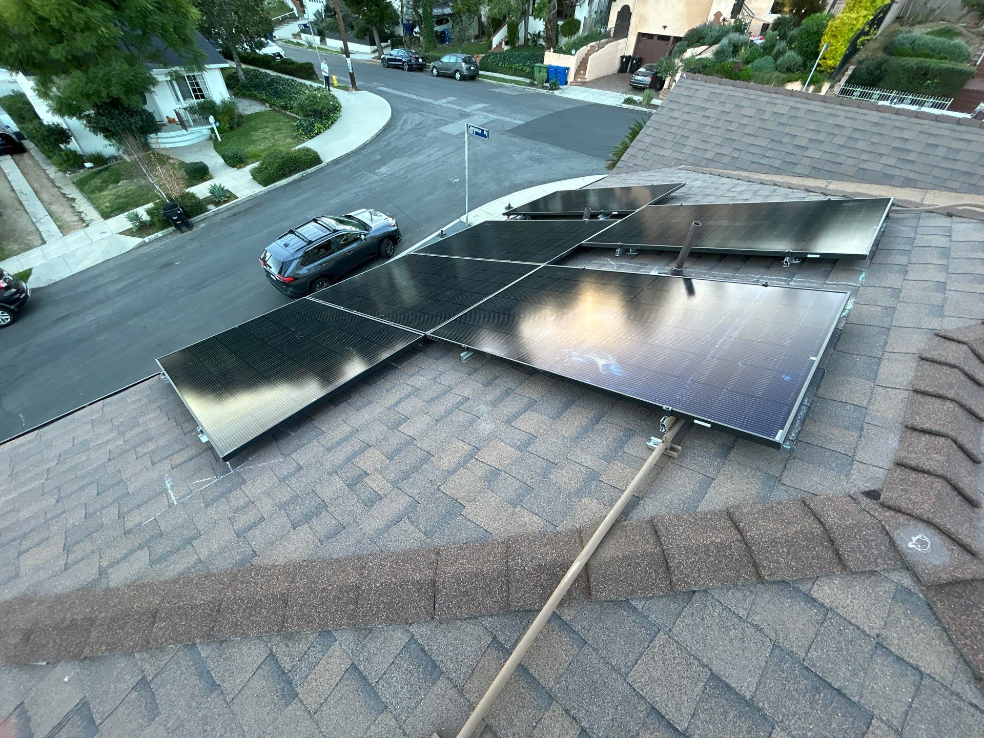 Los Angeles Residential Solar Panel Installation with Enphase Microinverters by AWS Solar
