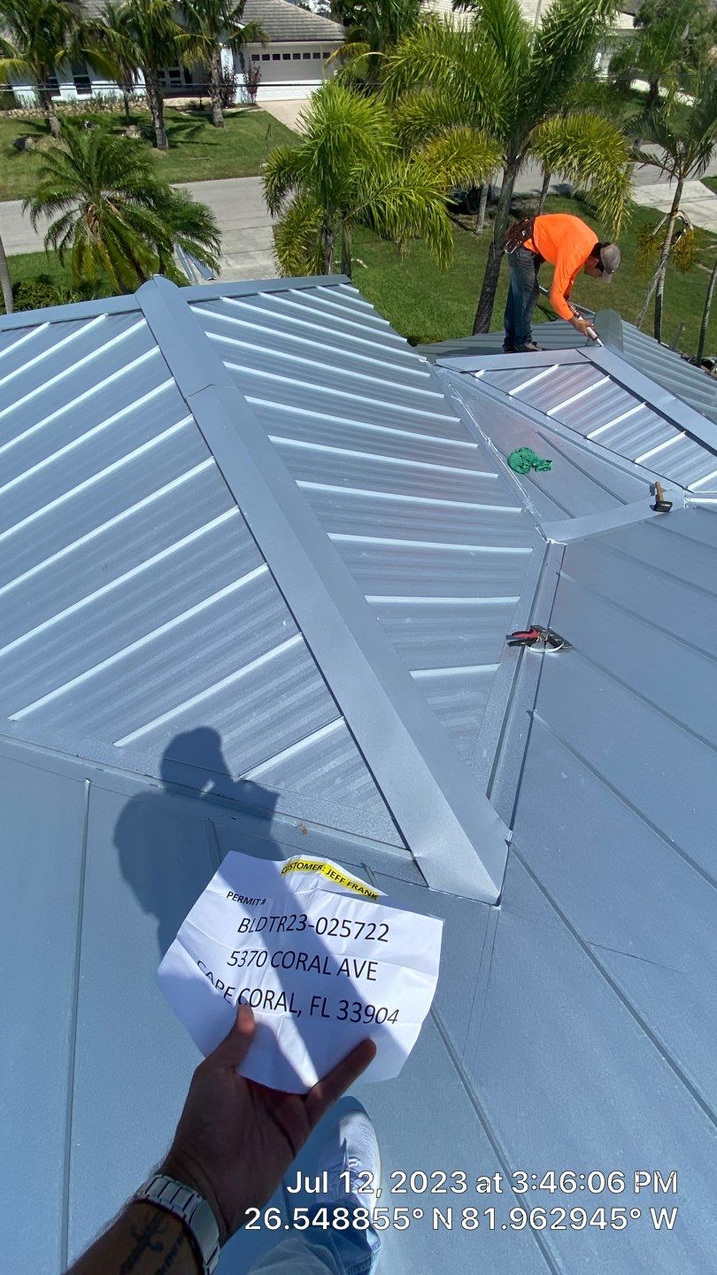 Residential Roofing Installation using Standing Seam Metal by Protek Roofing Heating Air & Solar