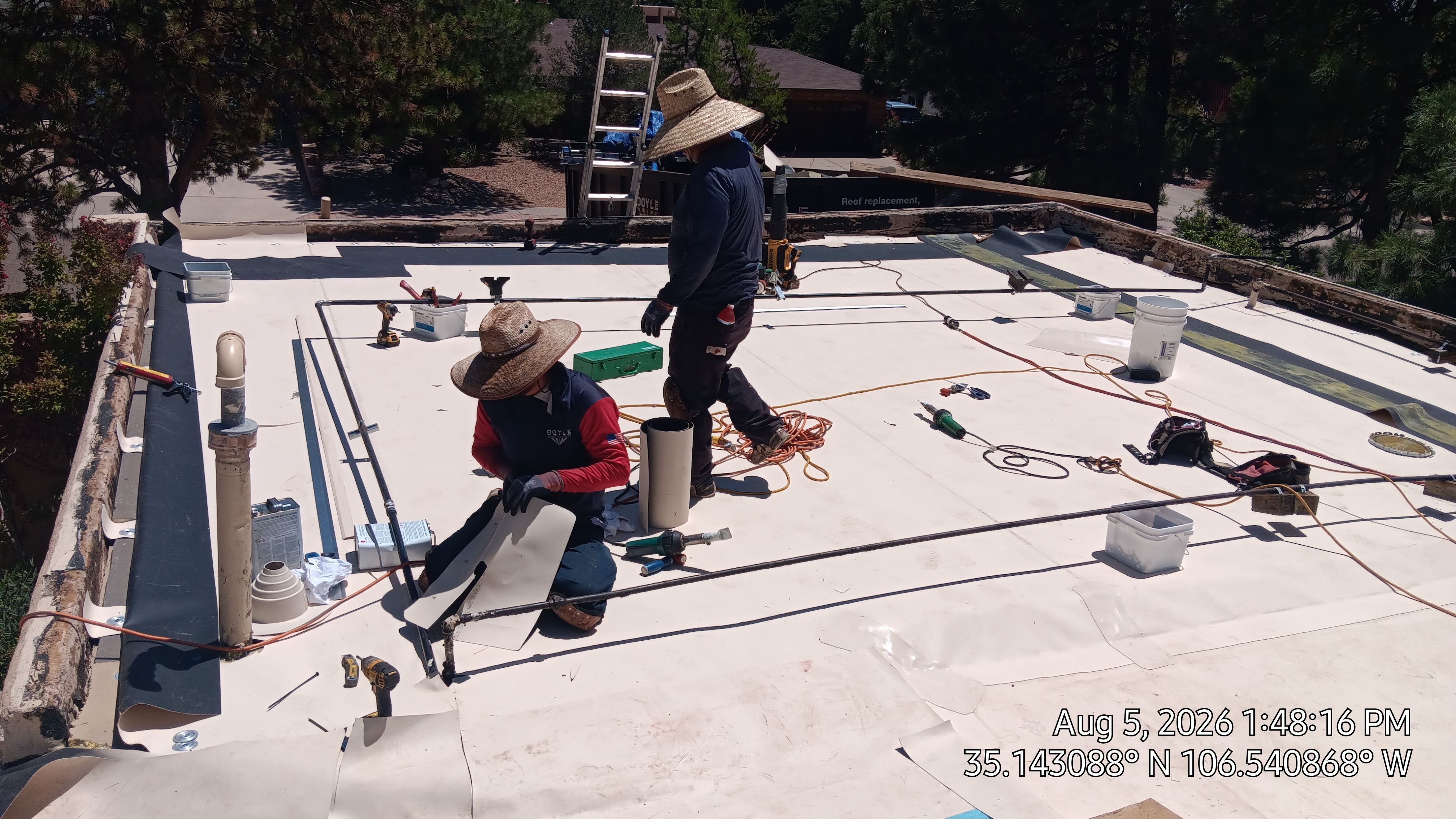TPO Roof Replacement and Skylight Upgrade in the Northeast Heights, Albuquerque by Doyle Roof Masters Inc