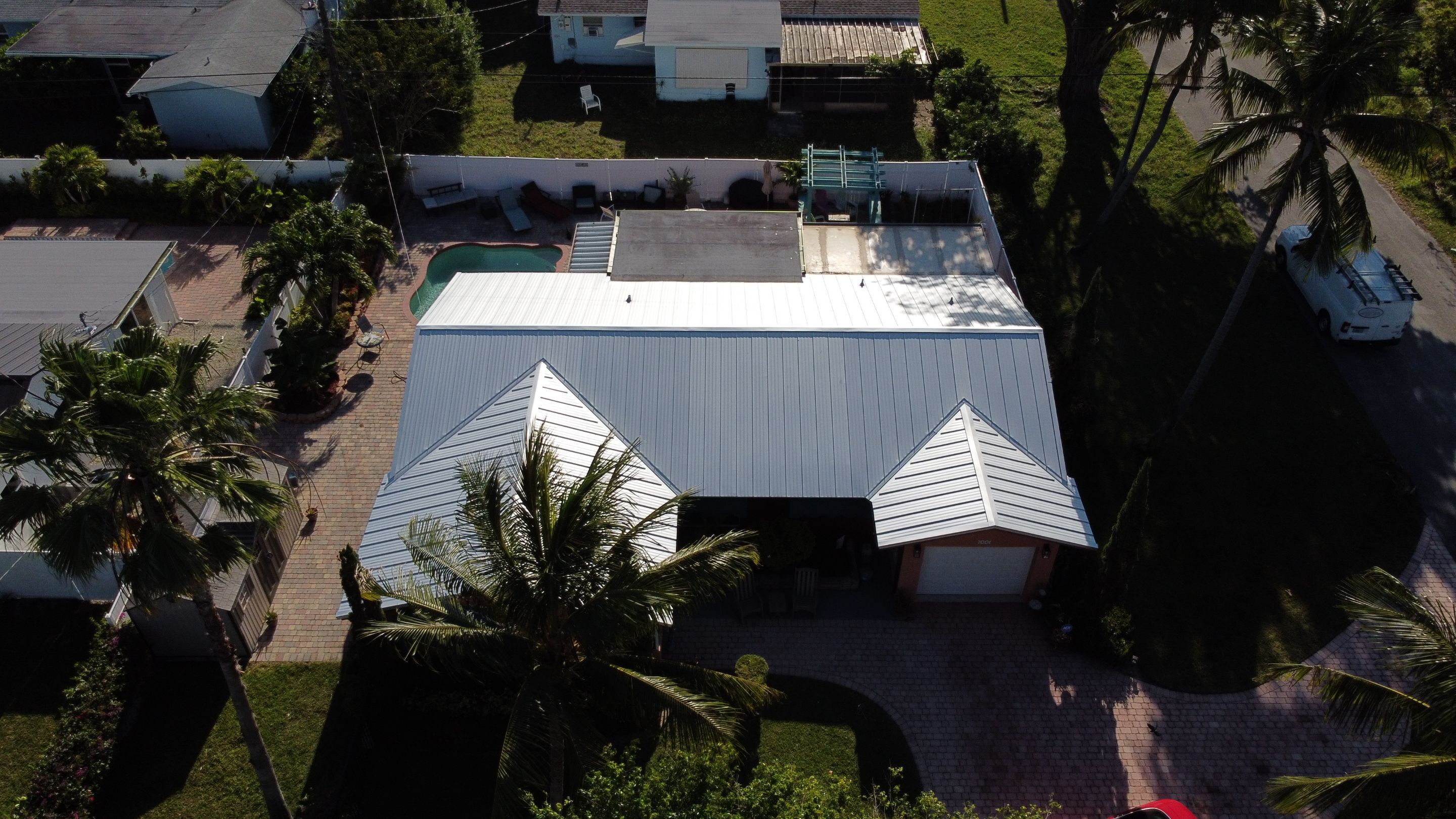 Residential Roofing Installation using 1" Nail strip metal roof by BLUES BROTHERS CONSTRUCTION CORP