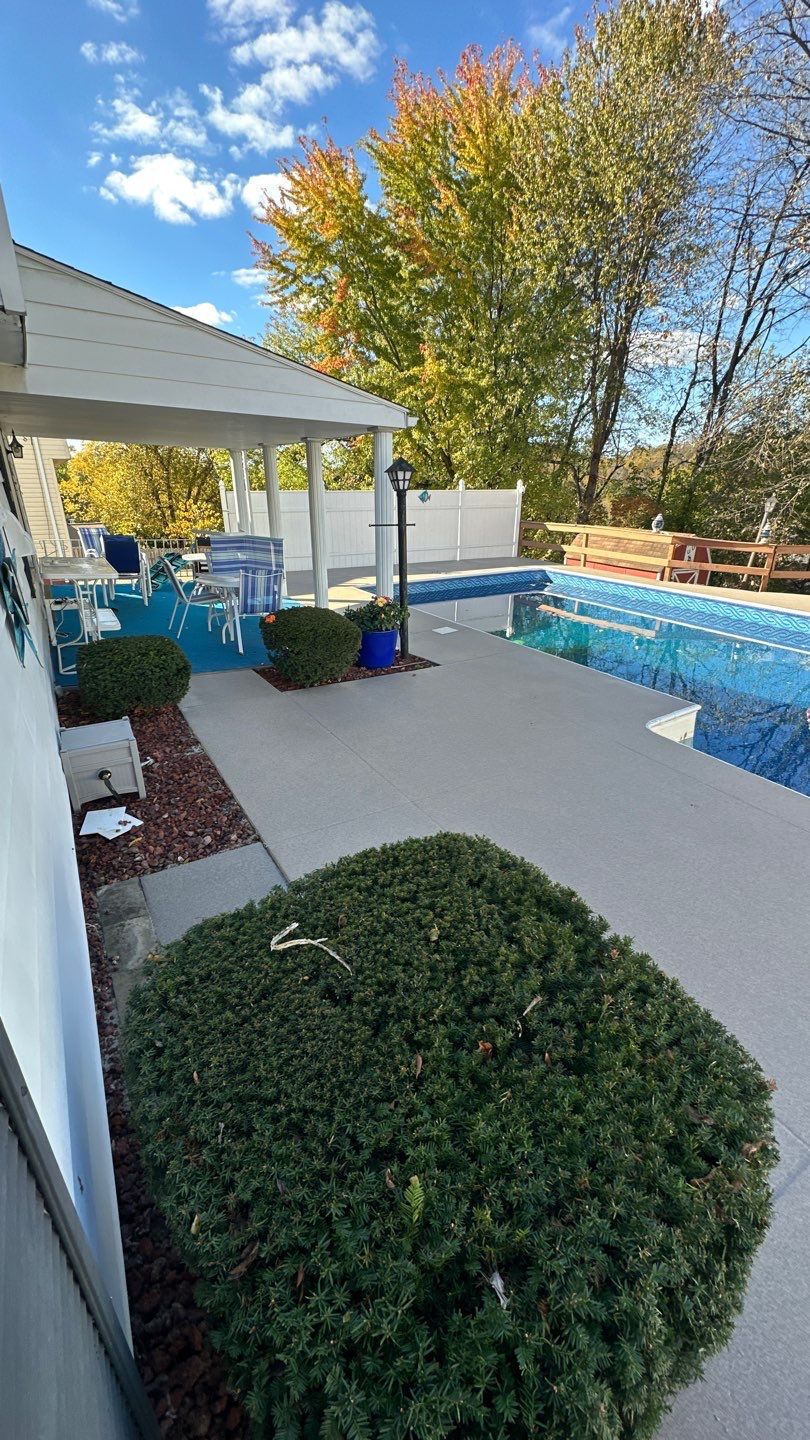 Davenport Pool Deck Project in McKees Rocks by Floors in a Day, Inc