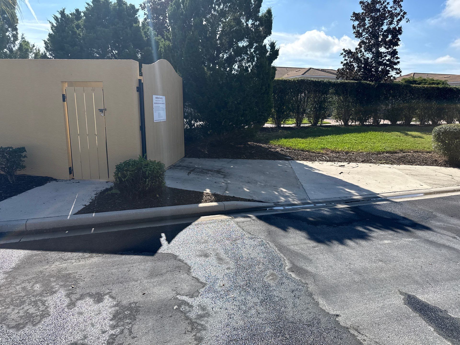 HOA Condo Concrete Driveway & Sidewalk Cleaning – River Strand Community, Bradenton, FL by Sunshine AquaWash