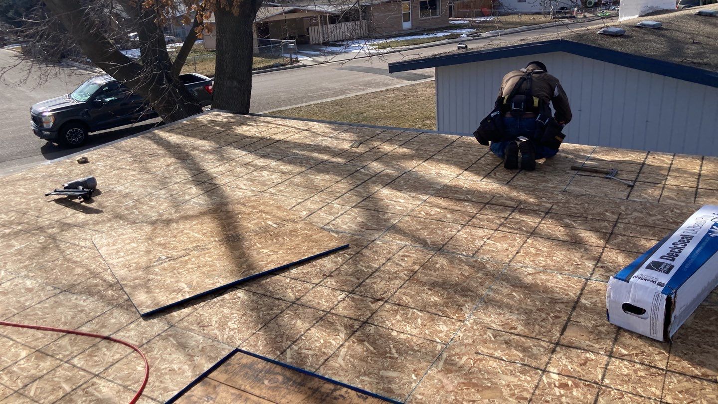 Low pitched Residential Roofing Installation using Owens Corning Oakridge by ID Roofing LLC