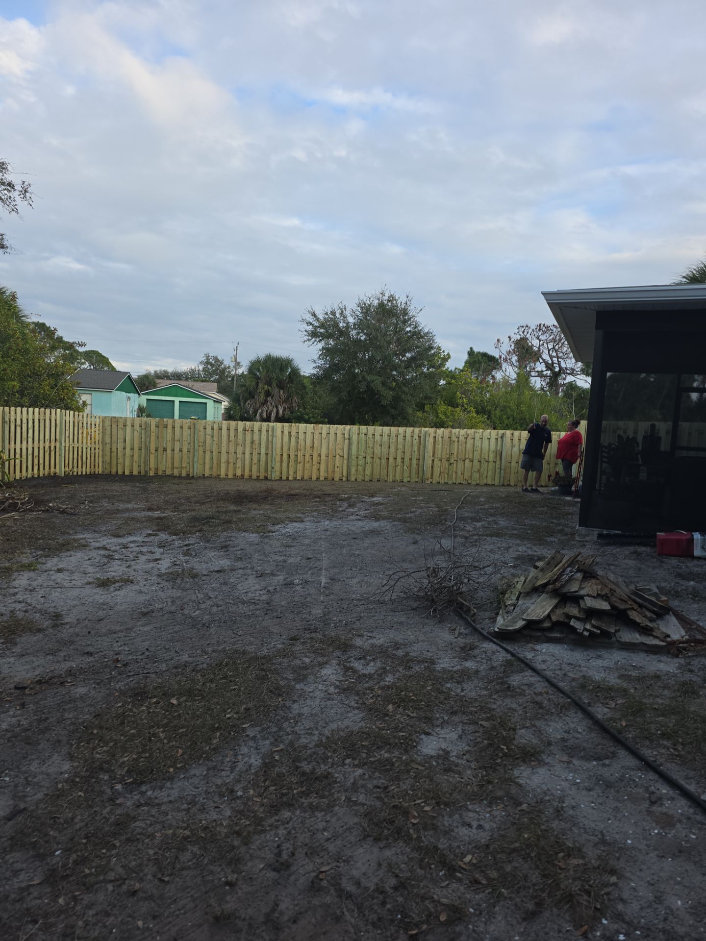Shadowbox Wood Fence in Englewood by True Fence LLC