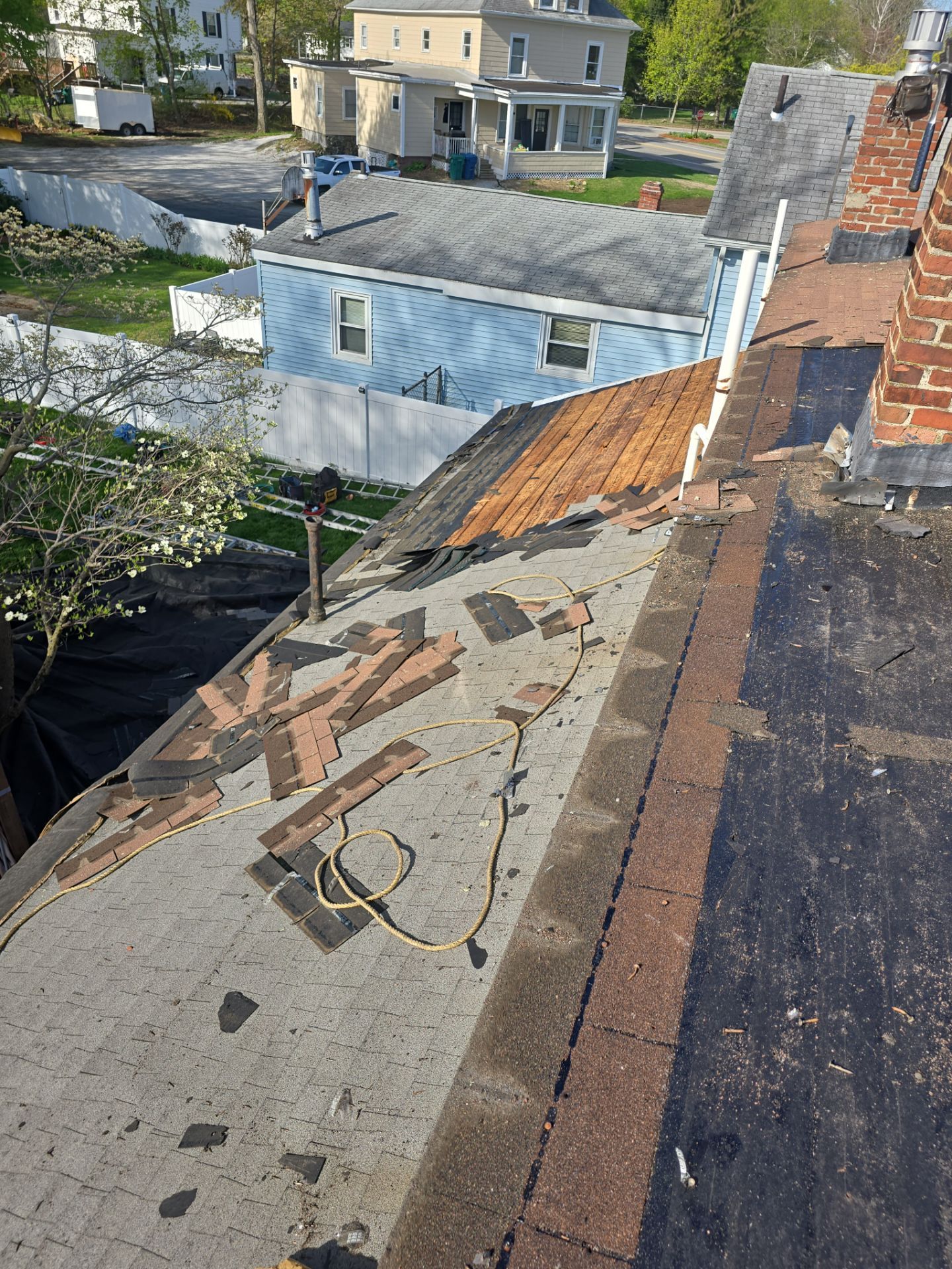 Roof Replacement with Owens Corning TruDefinition Shingles in Midnight Plum by Mighty Dog Roofing of Greater Middlesex County