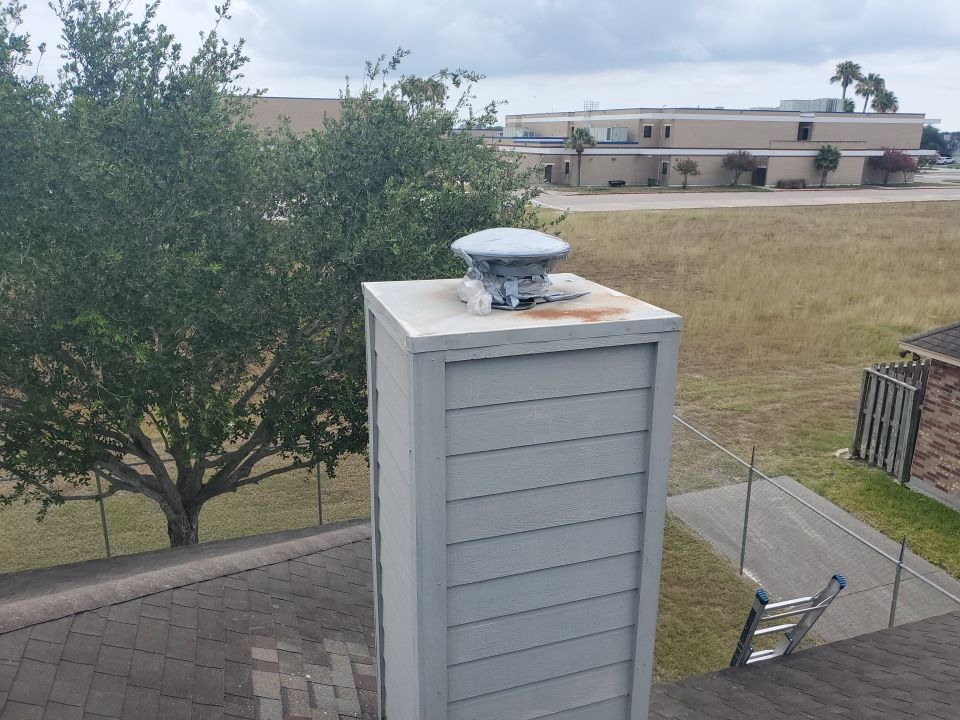 Chimney Cap & Chase Replacement using Custom Fabricated Steel by Lighthouse Roofing