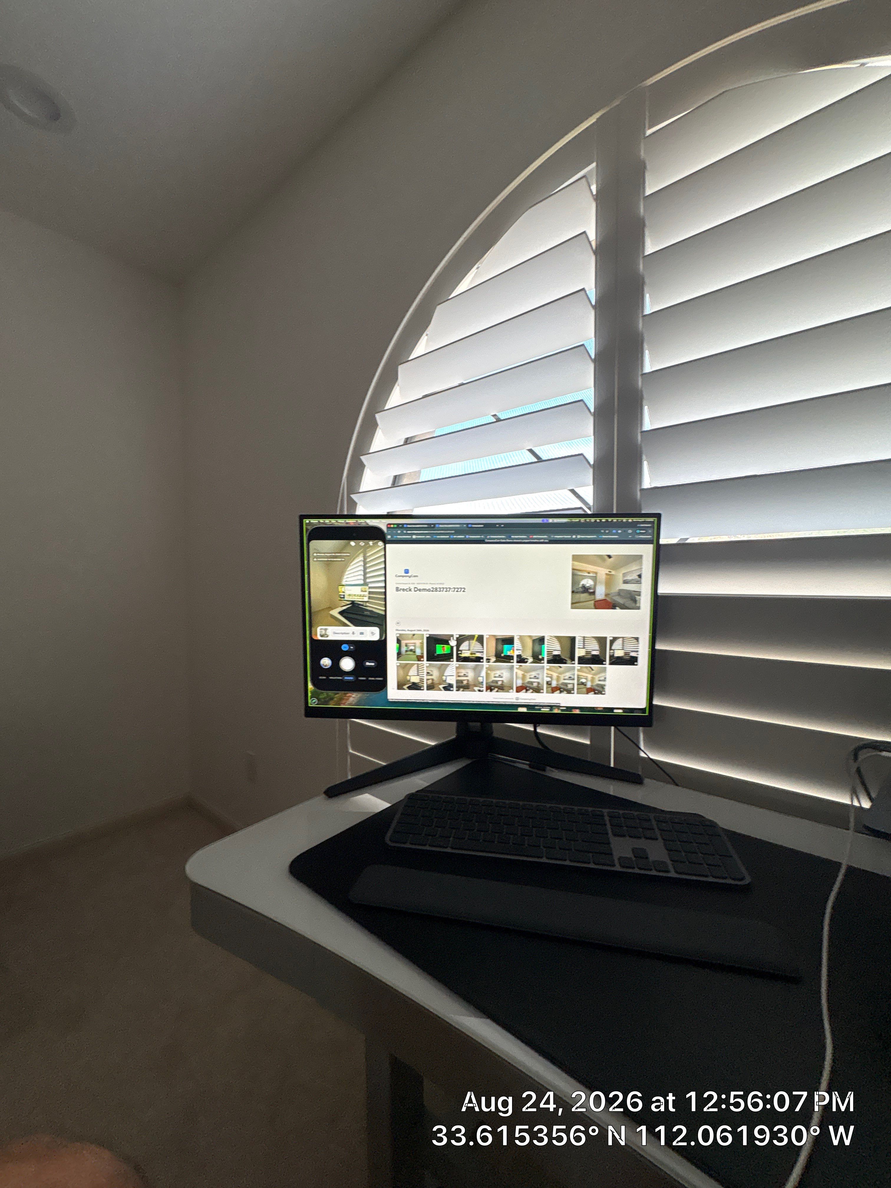 Home Office Renovation Featuring Custom Accent Wall in Phoenix by CompanyCam Sales Demo