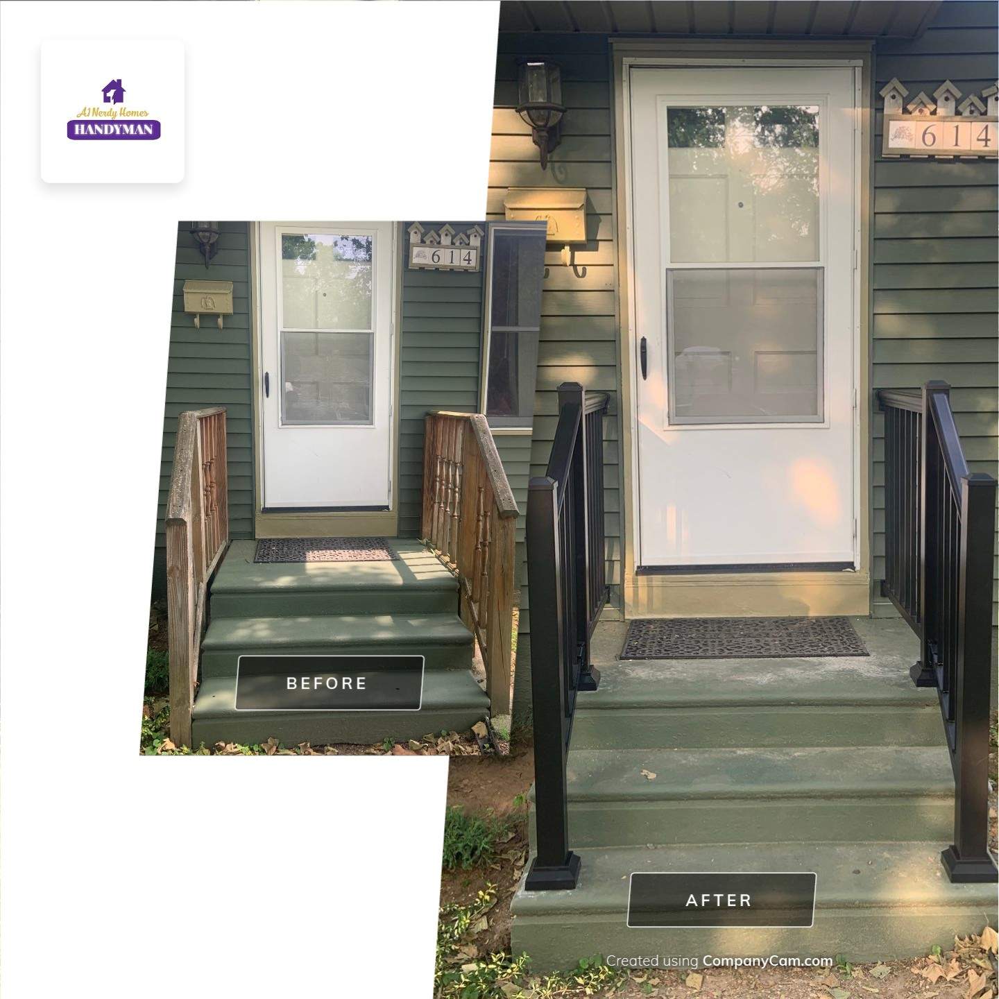 Exterior Handrailing Replacement by A1 NERDY HOMES LLC