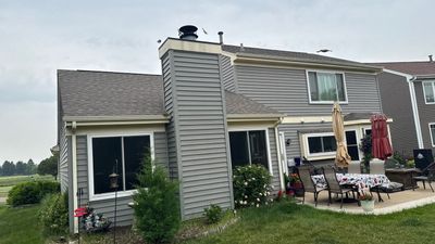Turtle Shell gutter protection installation in Aurora, IL 60506, photograph 3