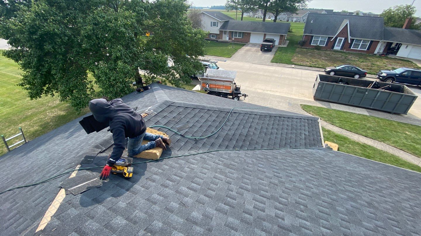 Residential Roofing Installation using GAF Timberline HDZ Charcoal by Nitro Roofing and Construction