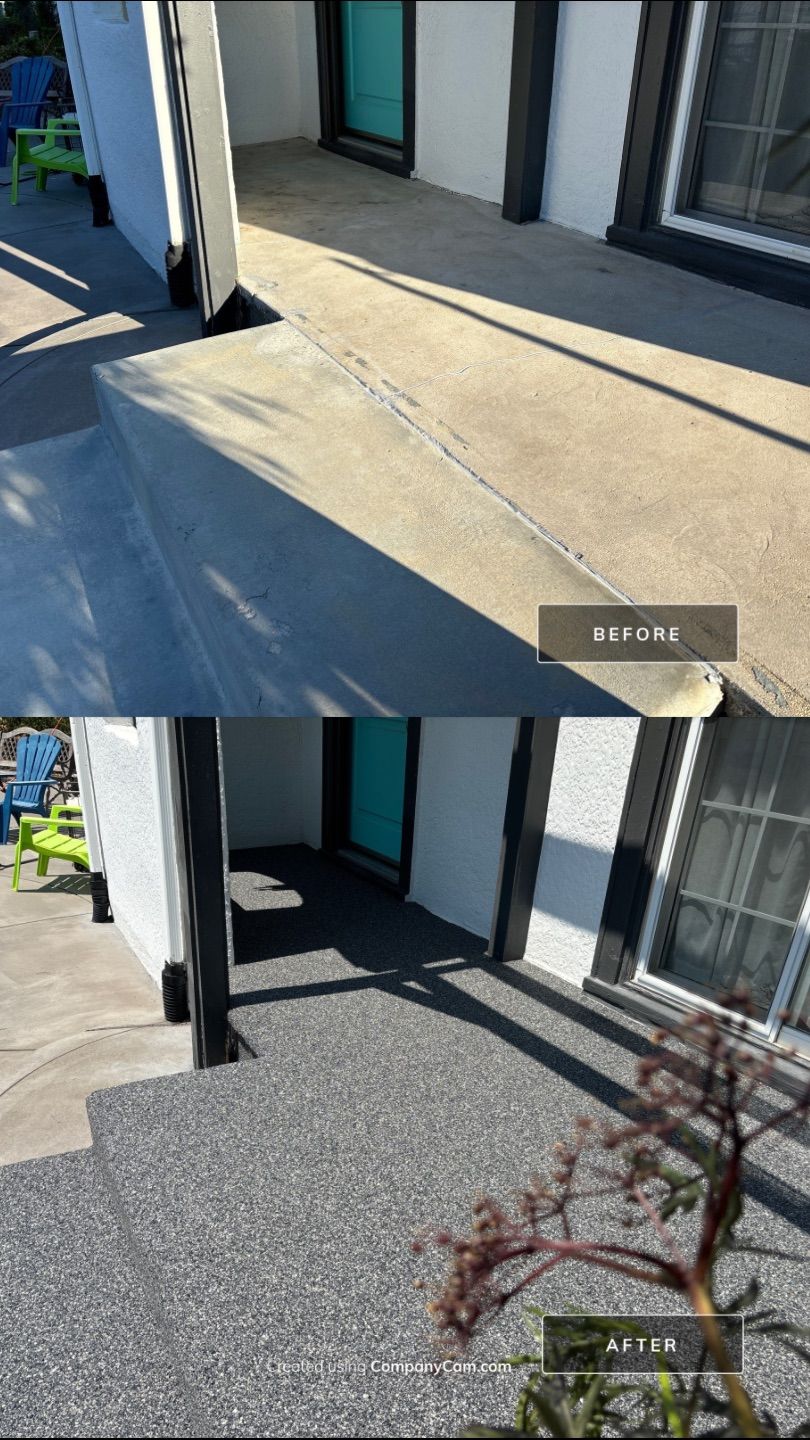 Front Stoop Upgrade for Sylvia by Mr. Mudd Concrete