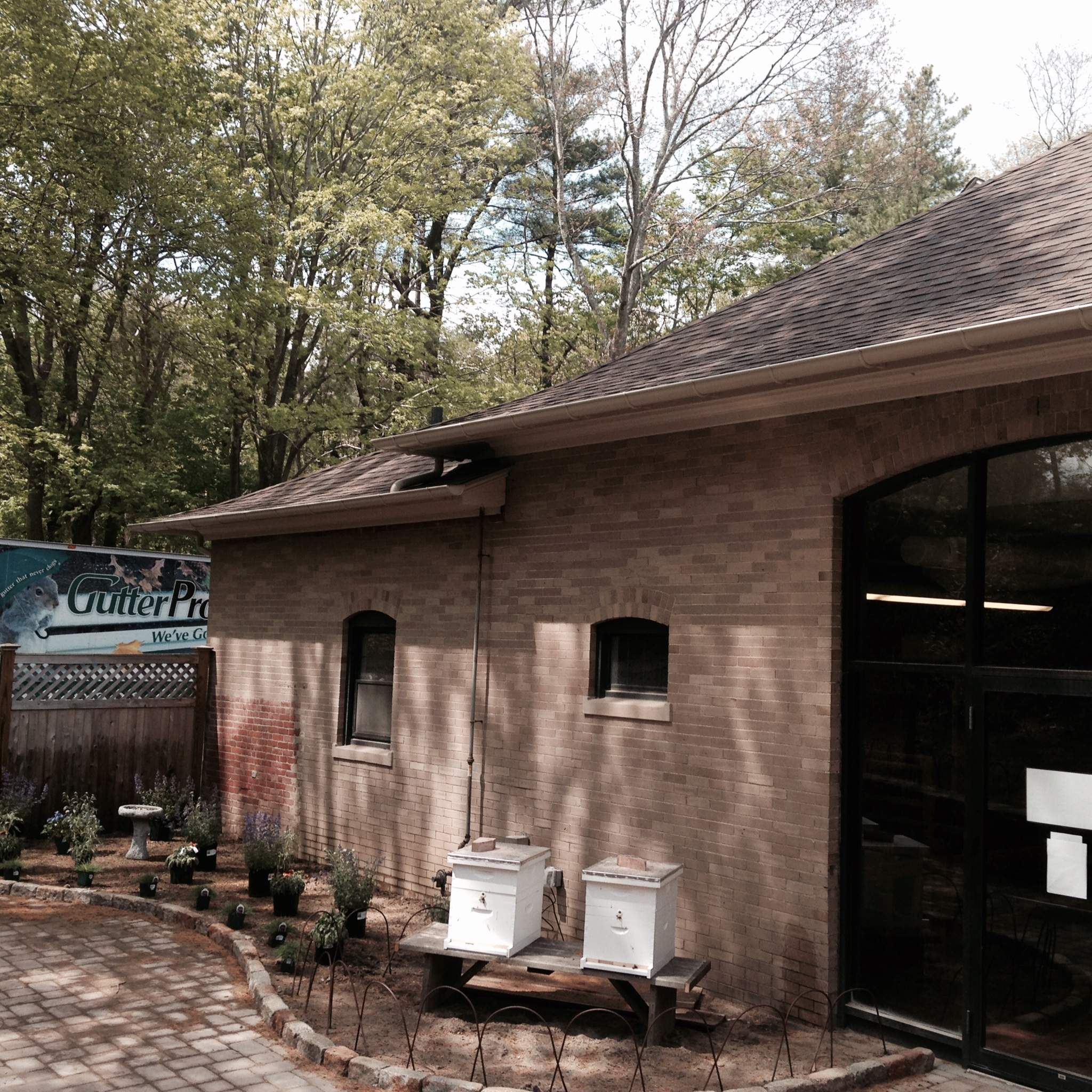 Seamless Half Round Gutters at Plymouth Plantation by Gutter Pro by Gutter Pro Enterprises
