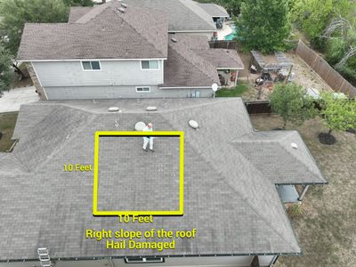 Hail Damage Roof Inspection using Roof and Drone Inspection