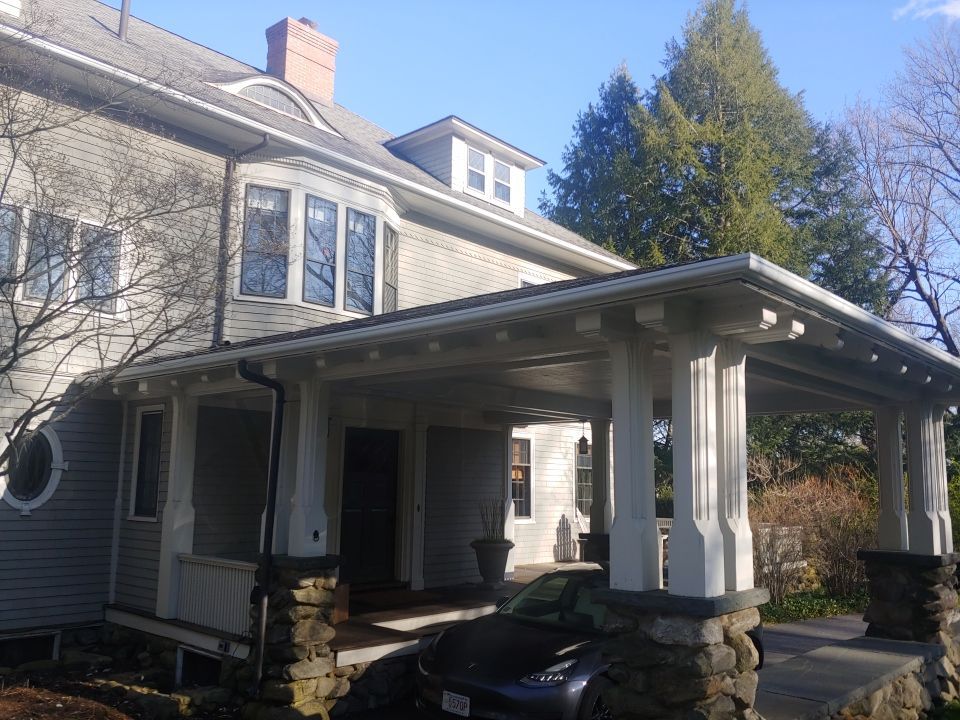 Gutter Installation using 4x6 Fiberglass Gutter with Moulding by Gutter Pro Enterprises