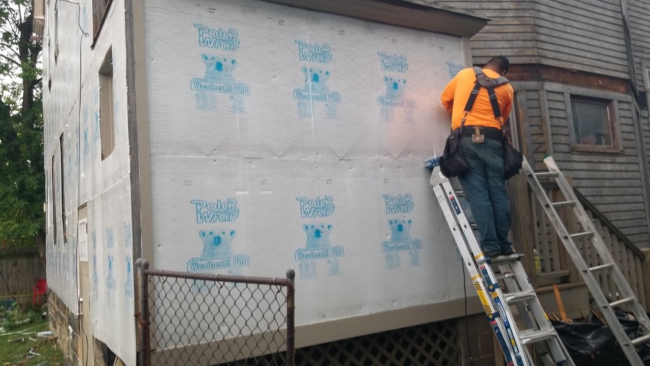 James Hardie Siding on Antique Home by Absolute Roofing and Construction