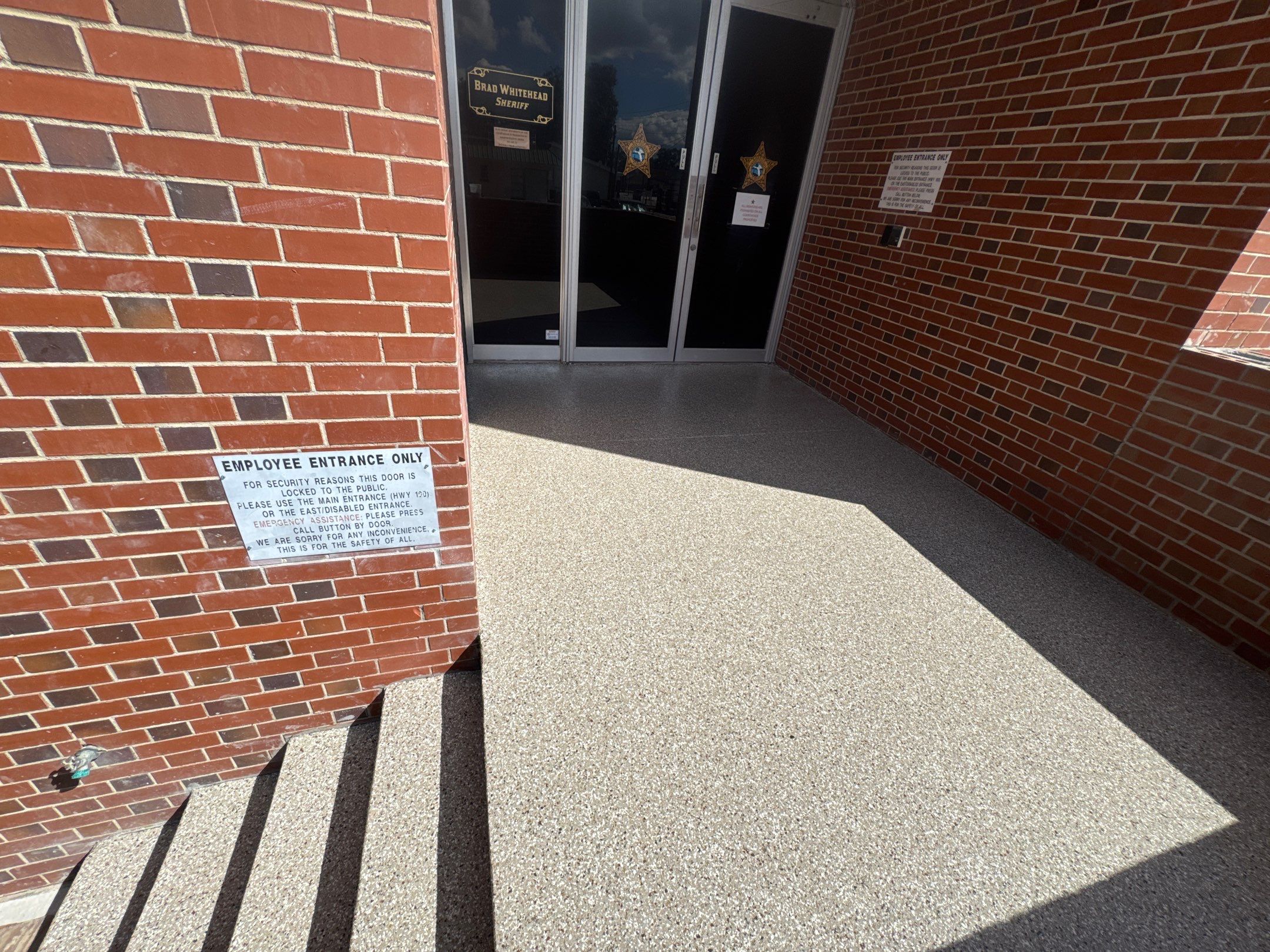 Lake Butler Courthouse in Lake Butler, FL in Pebble Beach by Cross Creek Concrete Coatings