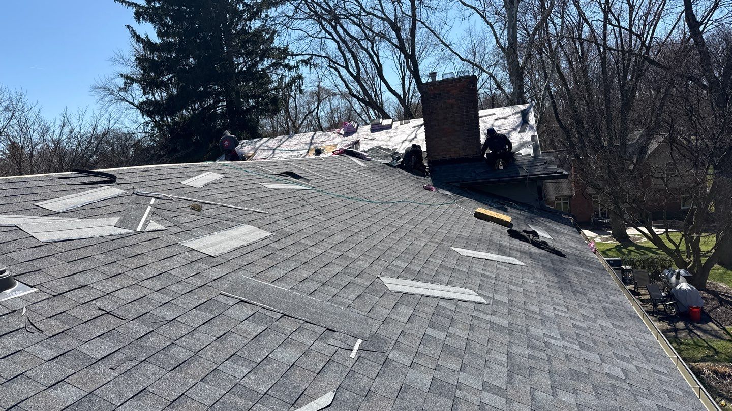 Roof Replacement using Owens Corning Williamsburg Gray by 180 Contractors