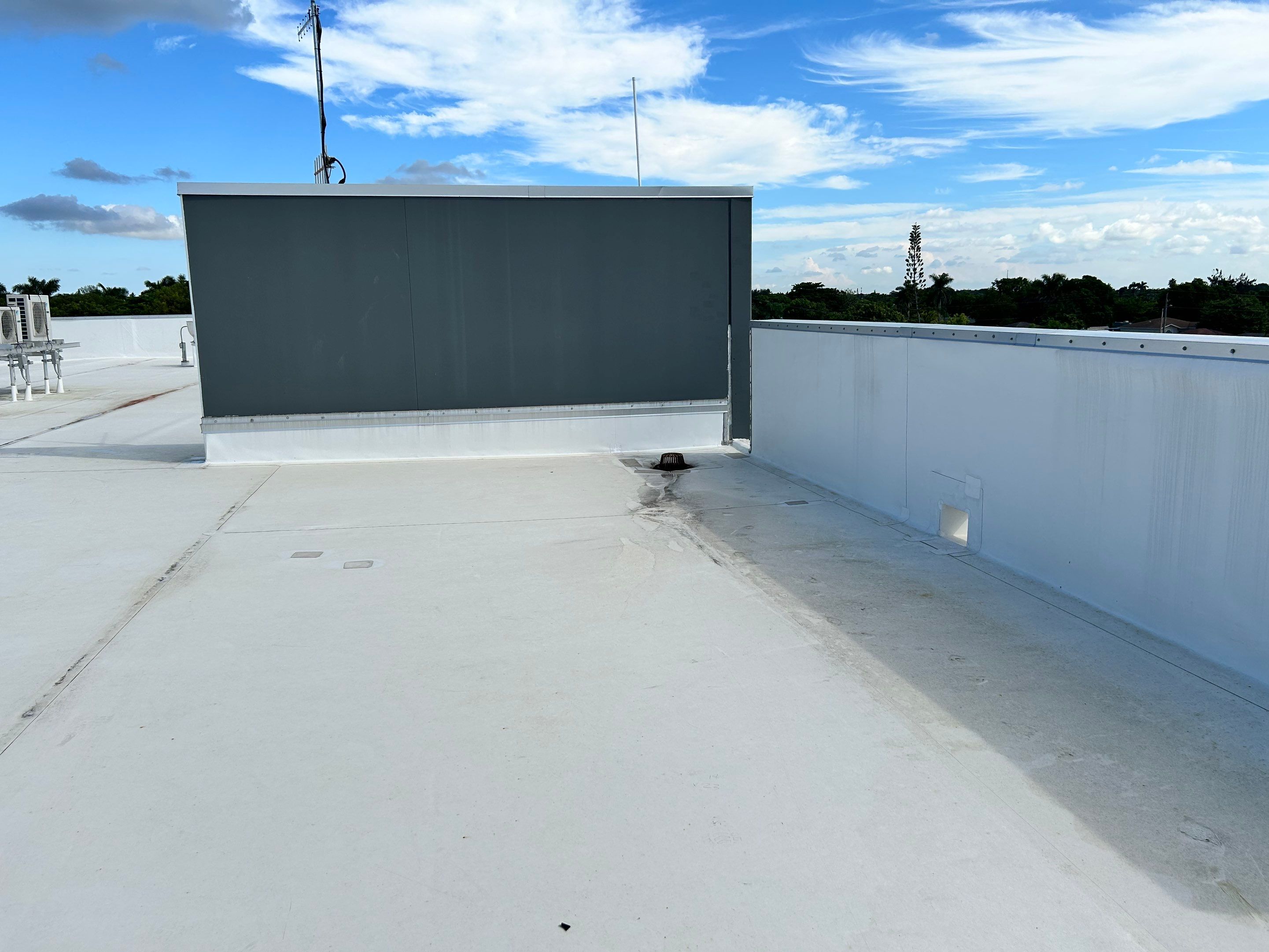TPO Flat Roof Installation at Dade Quail Roost in Miami by AJF ROOFING INC