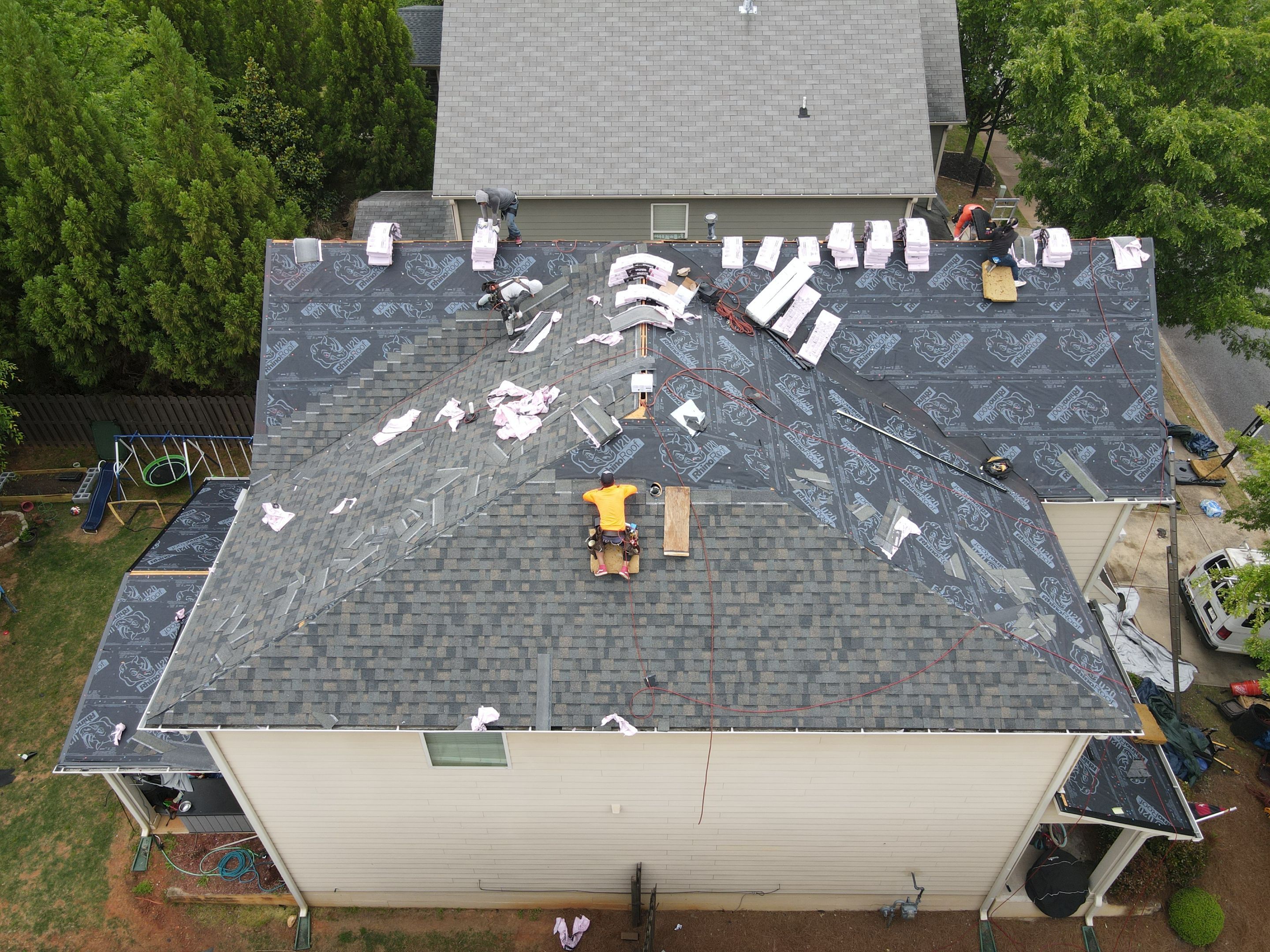 Residential Roofing Installation using Owens Corning by Inspector Roofing and Restoration