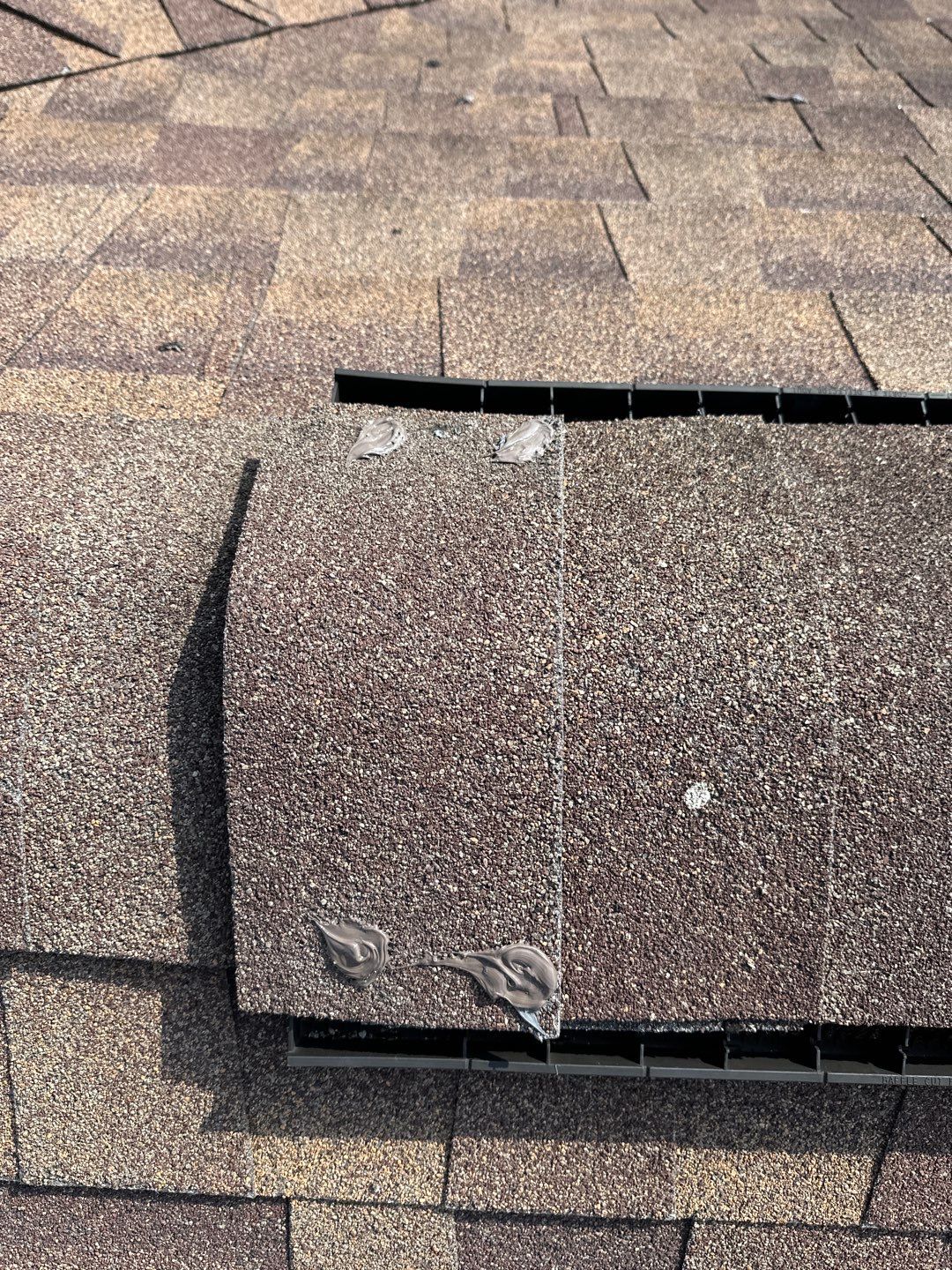 Hail Damage using Owen's Corning Duration (Lifetime) Shingles by Roof Repair Company