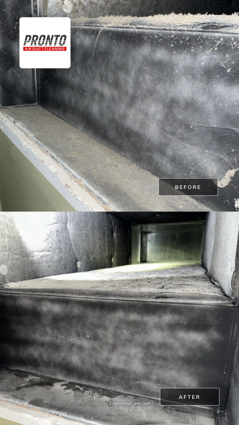 Air duct cleaning using Hypervac by Pronto Air Duct Cleaning