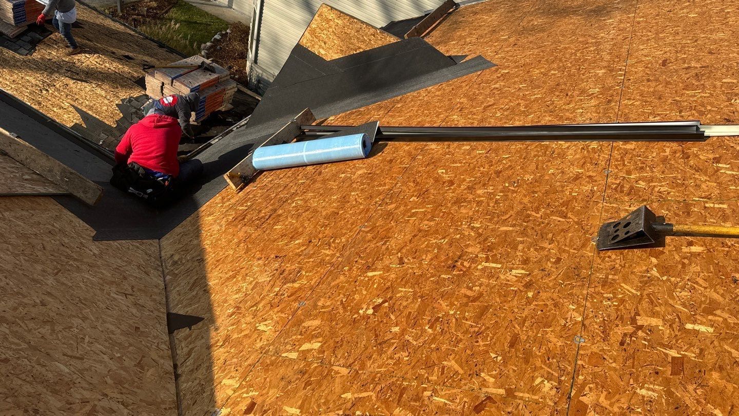 Roof Replacement using CertainTeed Landmark Moire Black by 180 Contractors