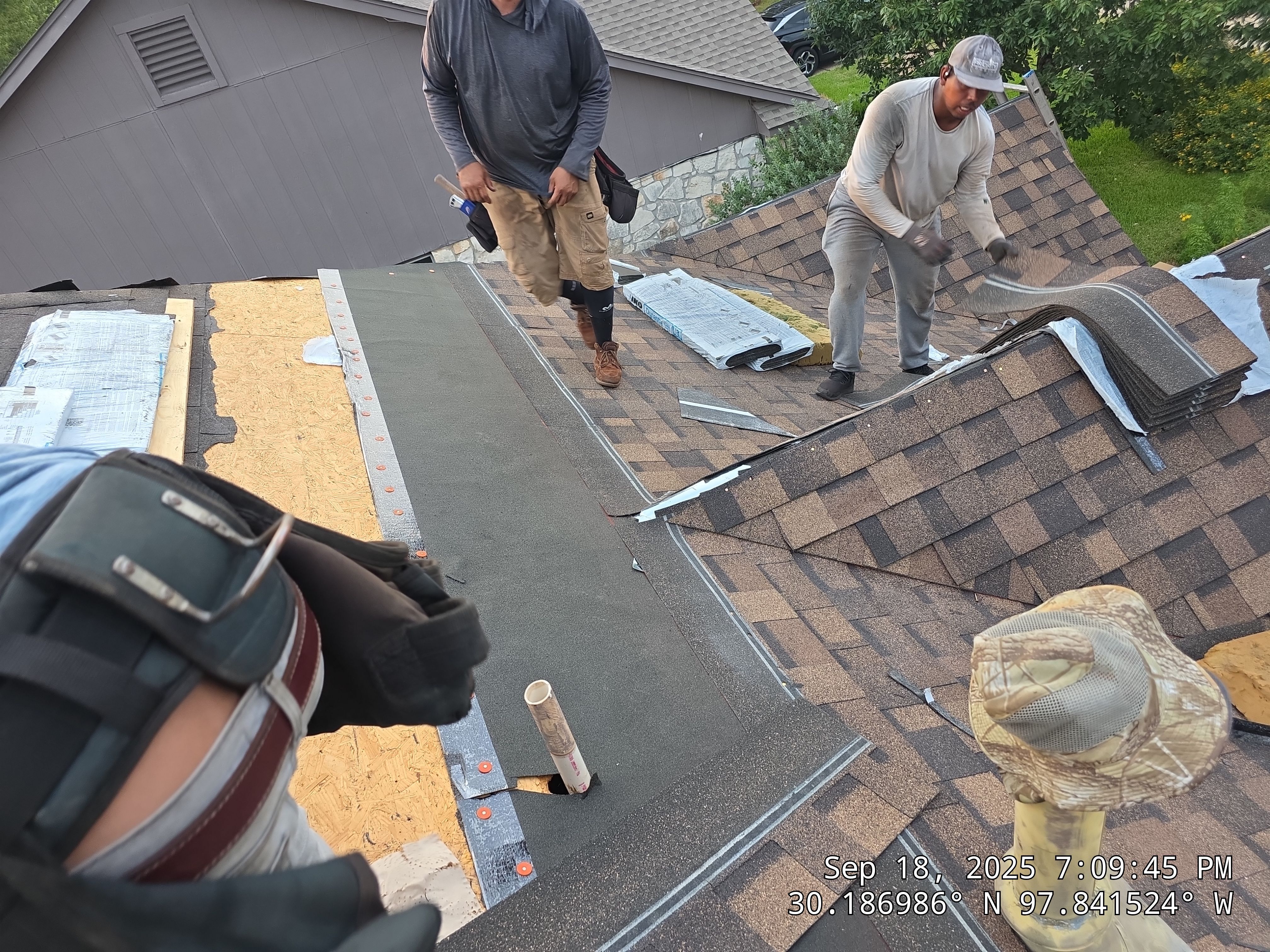 Residential Roofing Installation and Interior Storm Damage Repairs in Austin by Caliber Restoration LLC