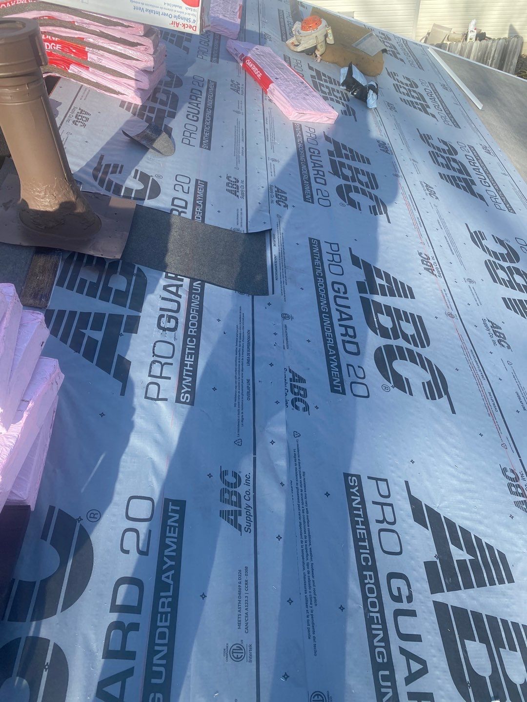 Residential Roofing Installation using Owens Corning Oakridge, Desert Tan by Absolute Roofing and Construction