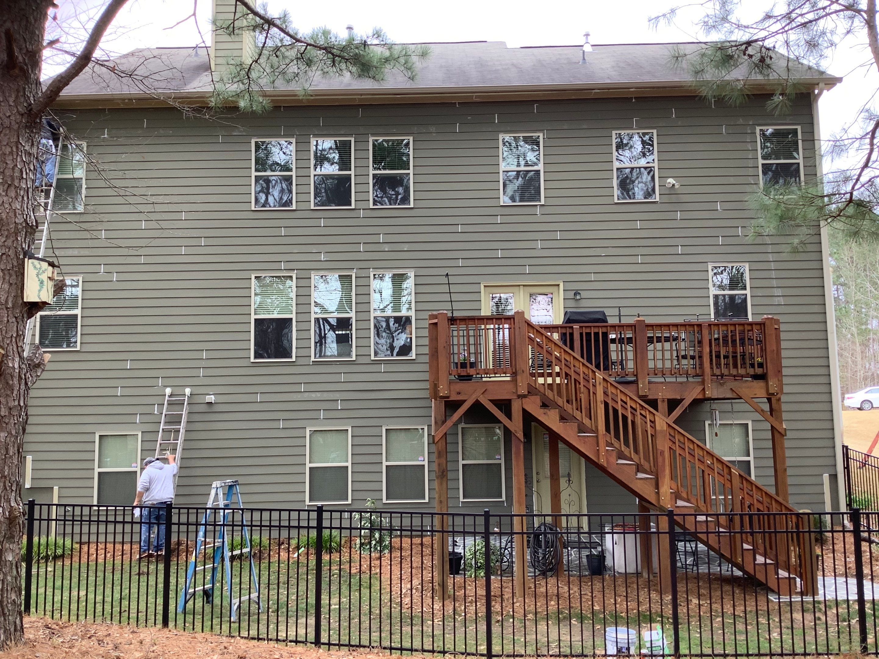 Complete Exterior Home Painting and Siding Refresh in Powder Springs by Swift Home Renovations