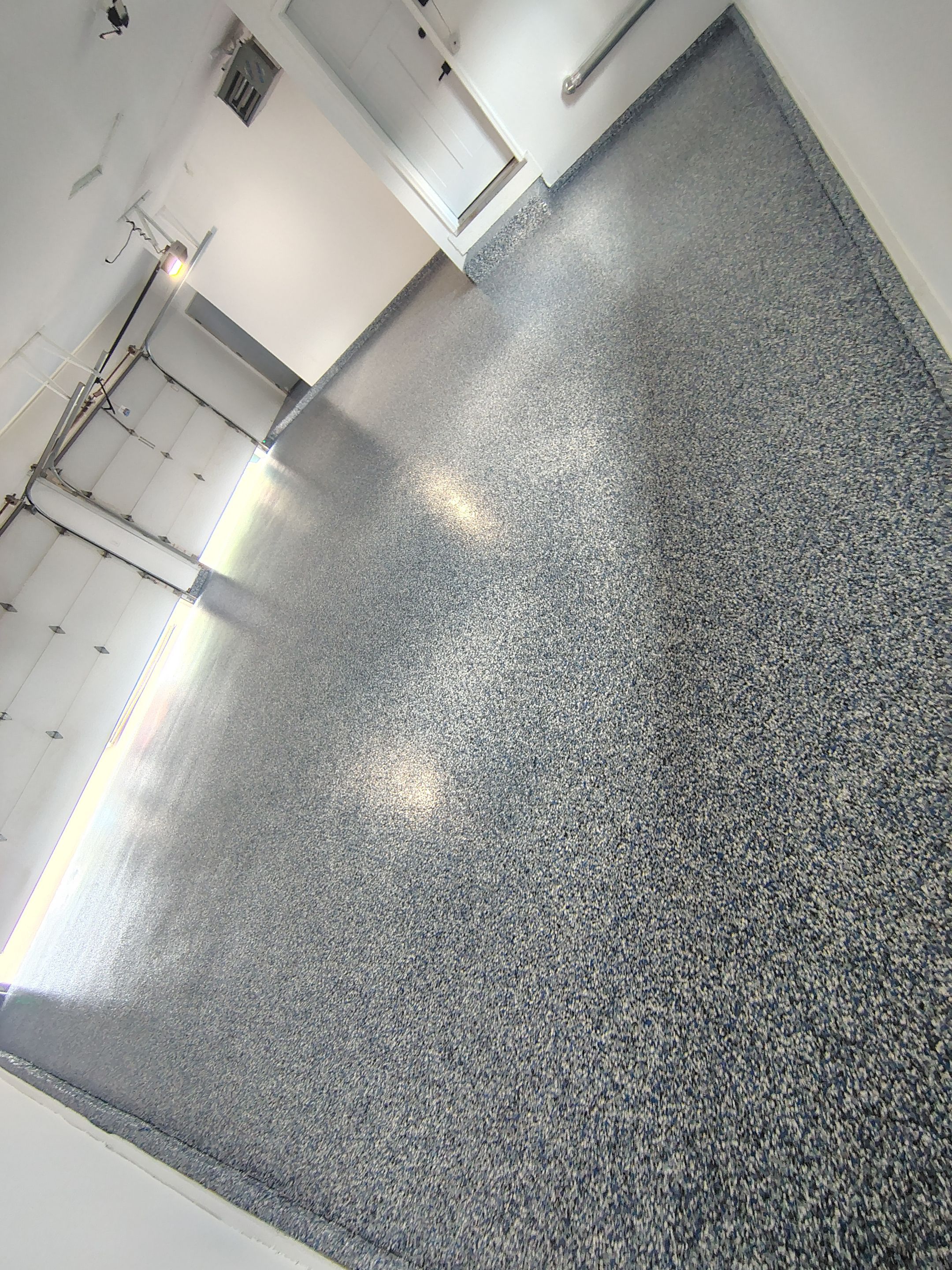 Hartford Garage Concrete Coating With Orbit Flake Finish by Select Painting, Coatings & Garage Cabinets