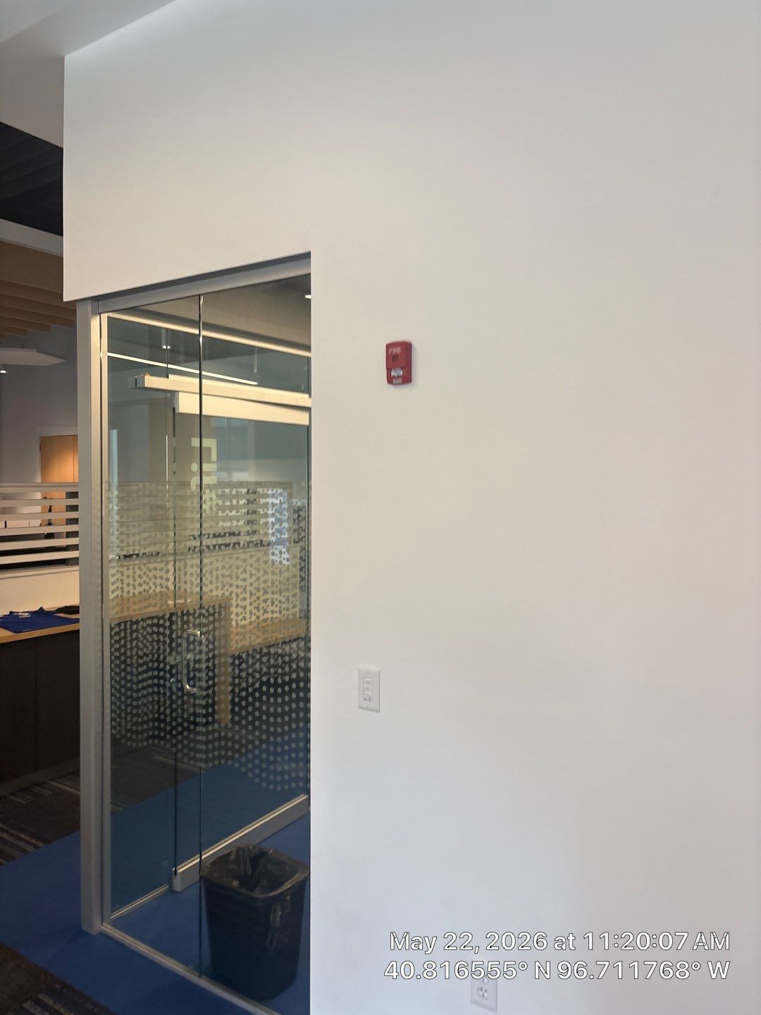 Modern Office Remodel with Custom Acoustic Baffles and Glass Partitions by CompanyCam Sales Demo