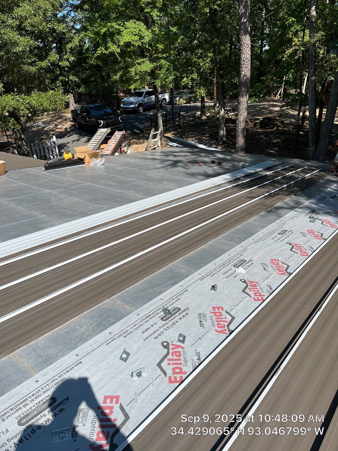 Standing Seam Metal Roof and Gutter Installation in Hot Springs by Temple Roofing and Exteriors