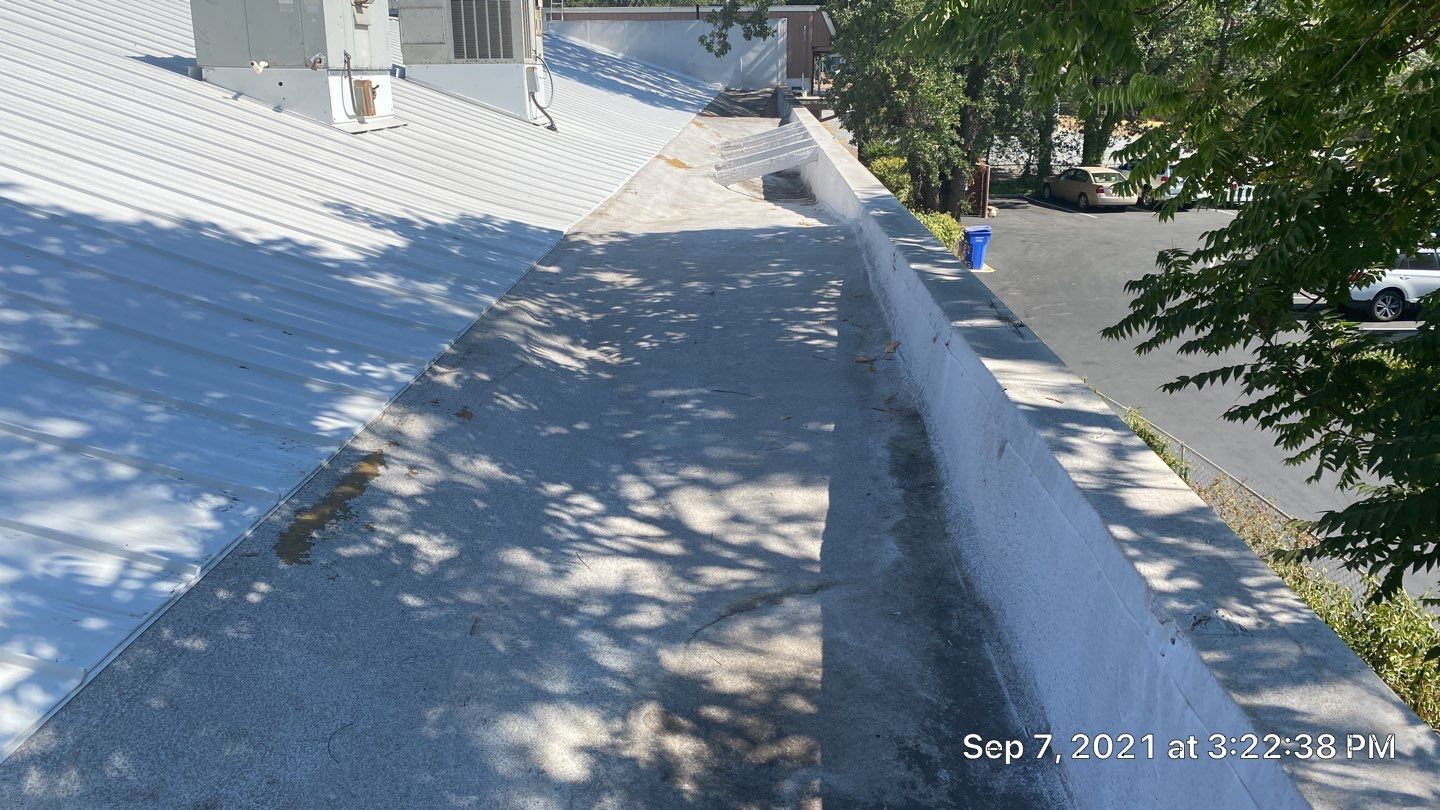 Foam Refurbish using Conklin Benchmark/PUMA XL coatings and spray foam by Straight Edge Roofing Inc