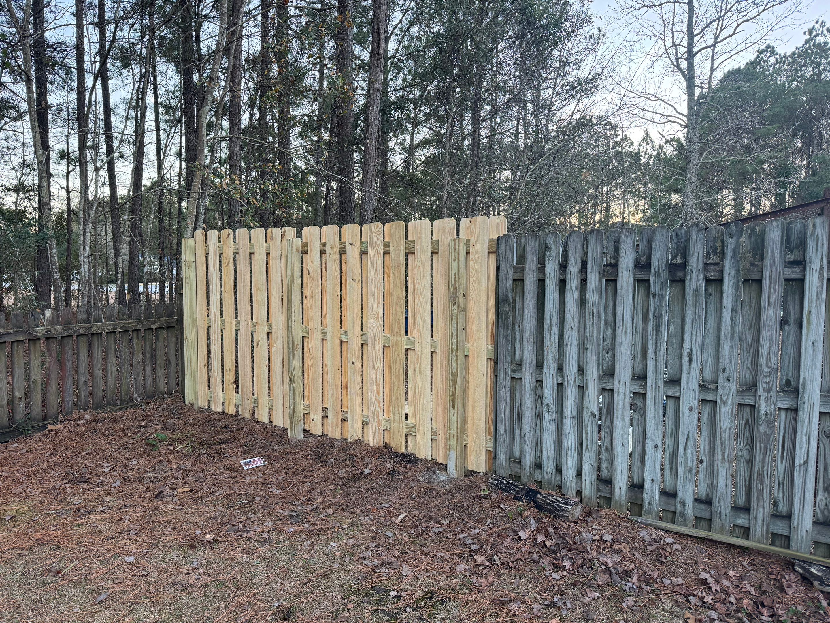 Project in New Bern by Superior Fence and Rail