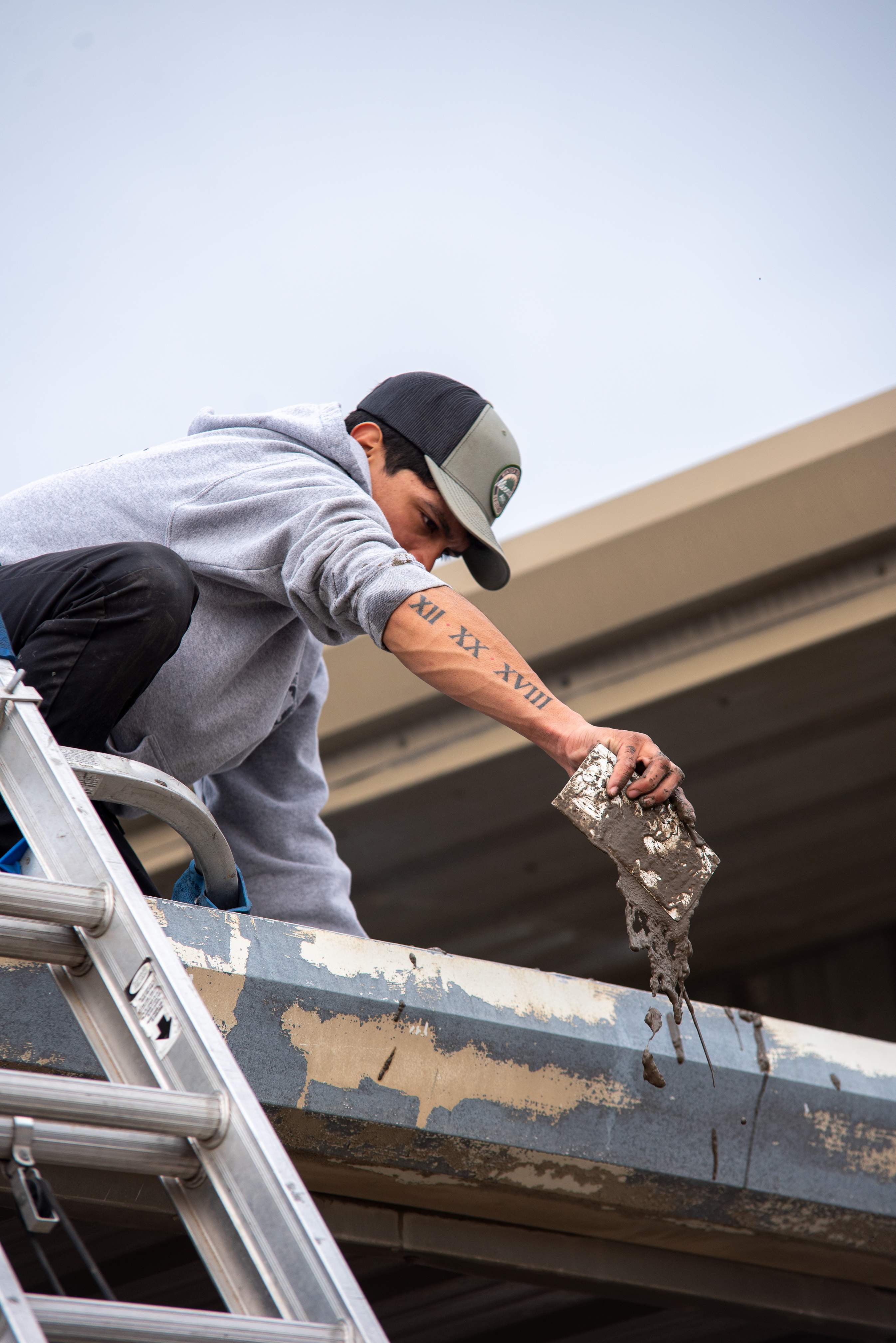 Commercial Gutter Repair in New London MN | Reseaming Gutters & New Downspouts by Next Level Seamless Gutters / Exteriors Inc.