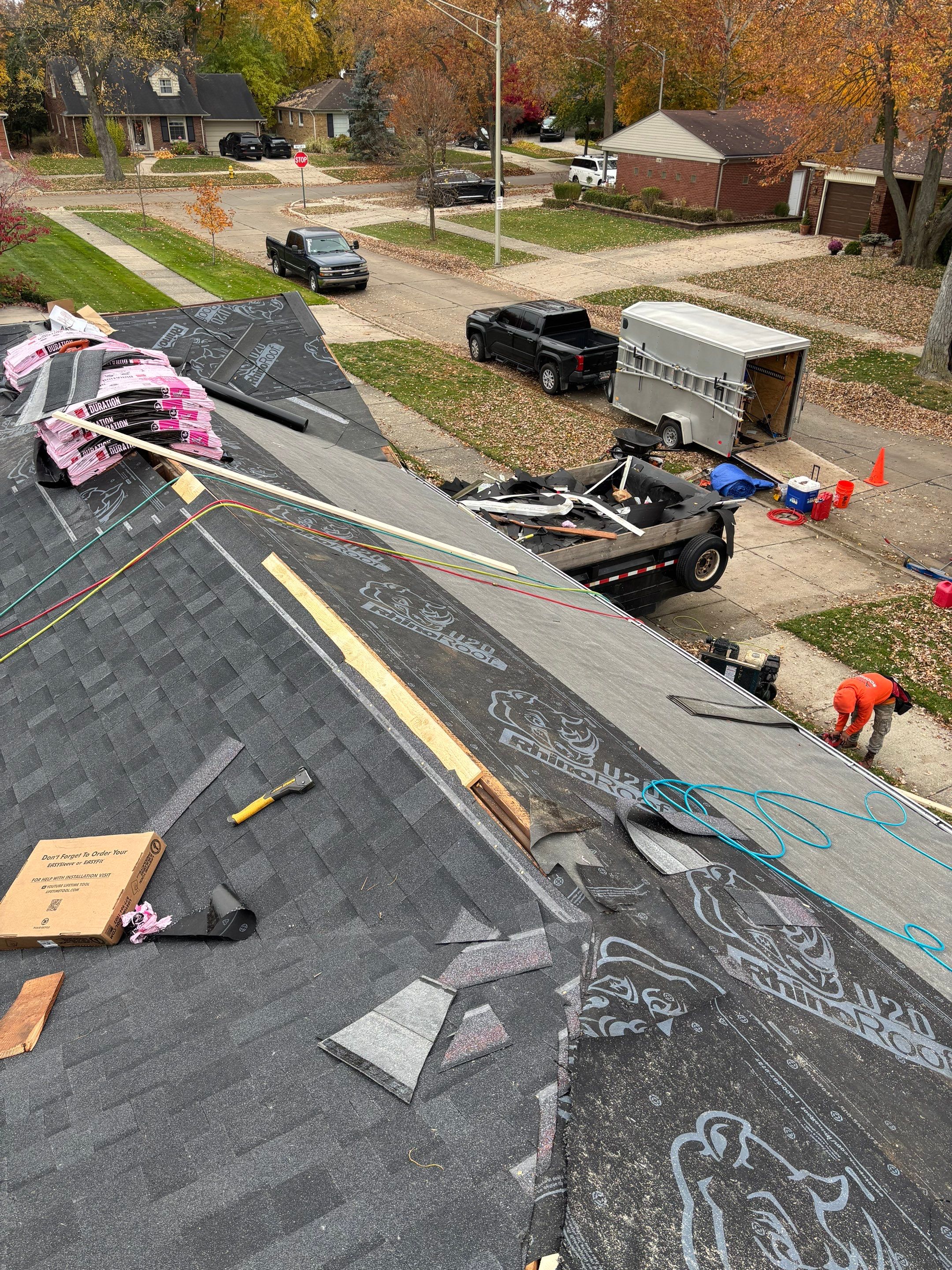 Roof Replacement using Owens Corning Onyx Black by 180 Contractors