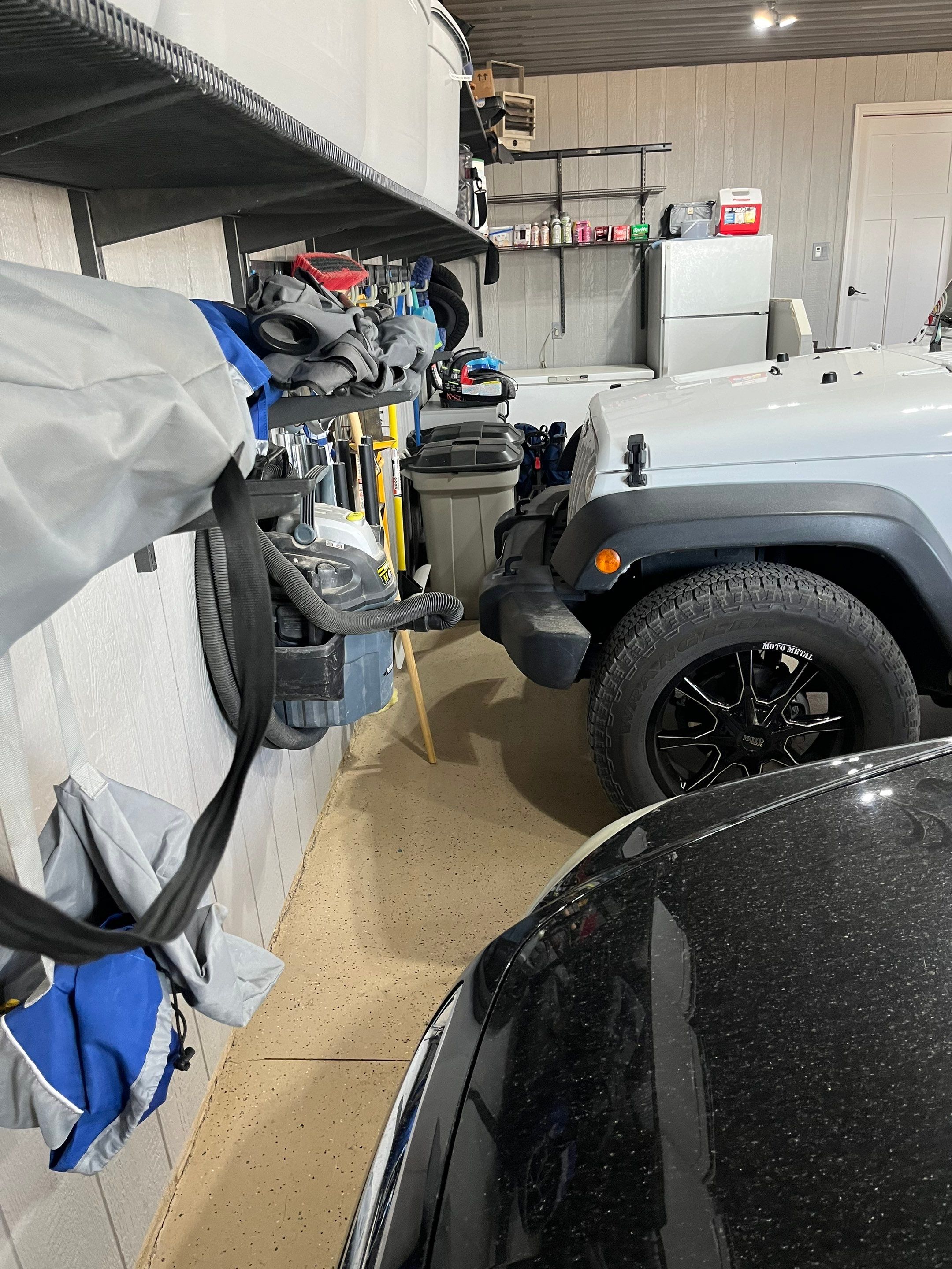 High-Gloss Grey Epoxy Floor Coating for Inwood Garage by Select Painting, Coatings & Garage Cabinets