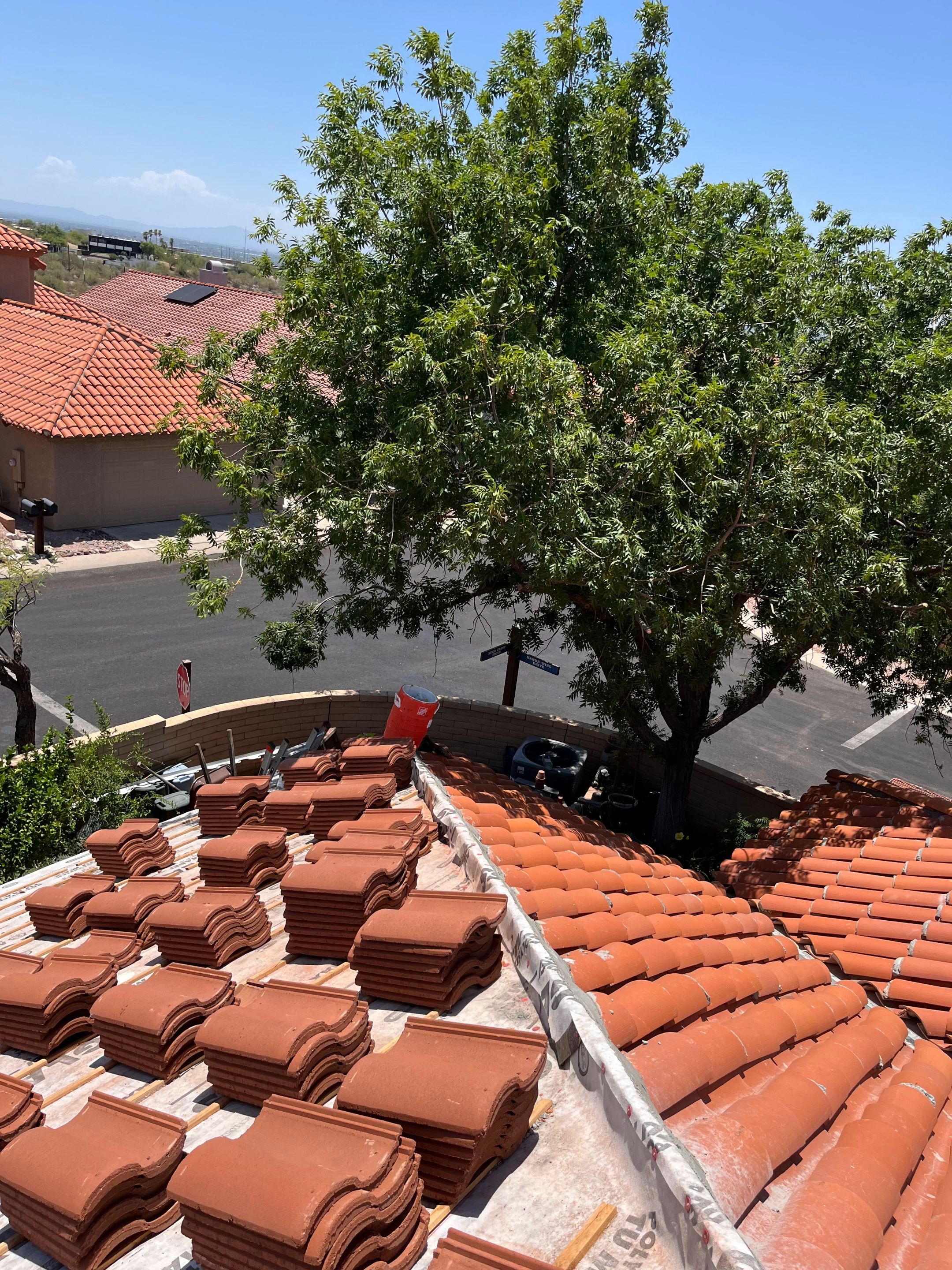 Residential Tile Roof Replacement and Decking Repair in Tucson- 85718 by West Coast Roofing AZ