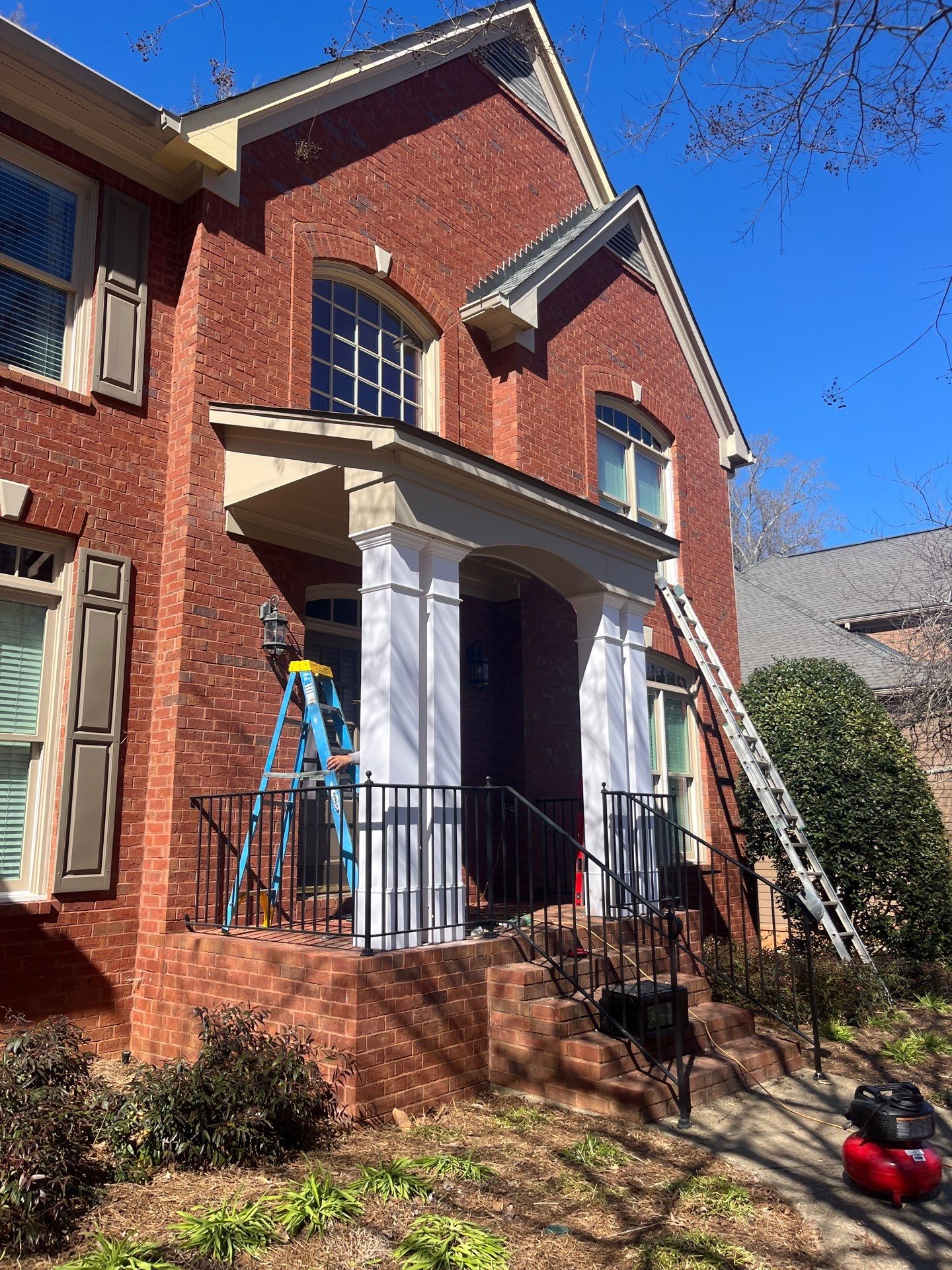 James Hardie Siding Replacement, Rotten Wood Replacement, Exterior Painting, and Front Porch Column Replacement by Nelson Exteriors 