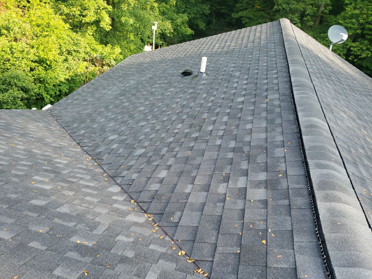 Brand: Atlas Pinnacle Color: Pristine Scotchgard Black Drip: Musket Brown by Eagle Eye Roofing