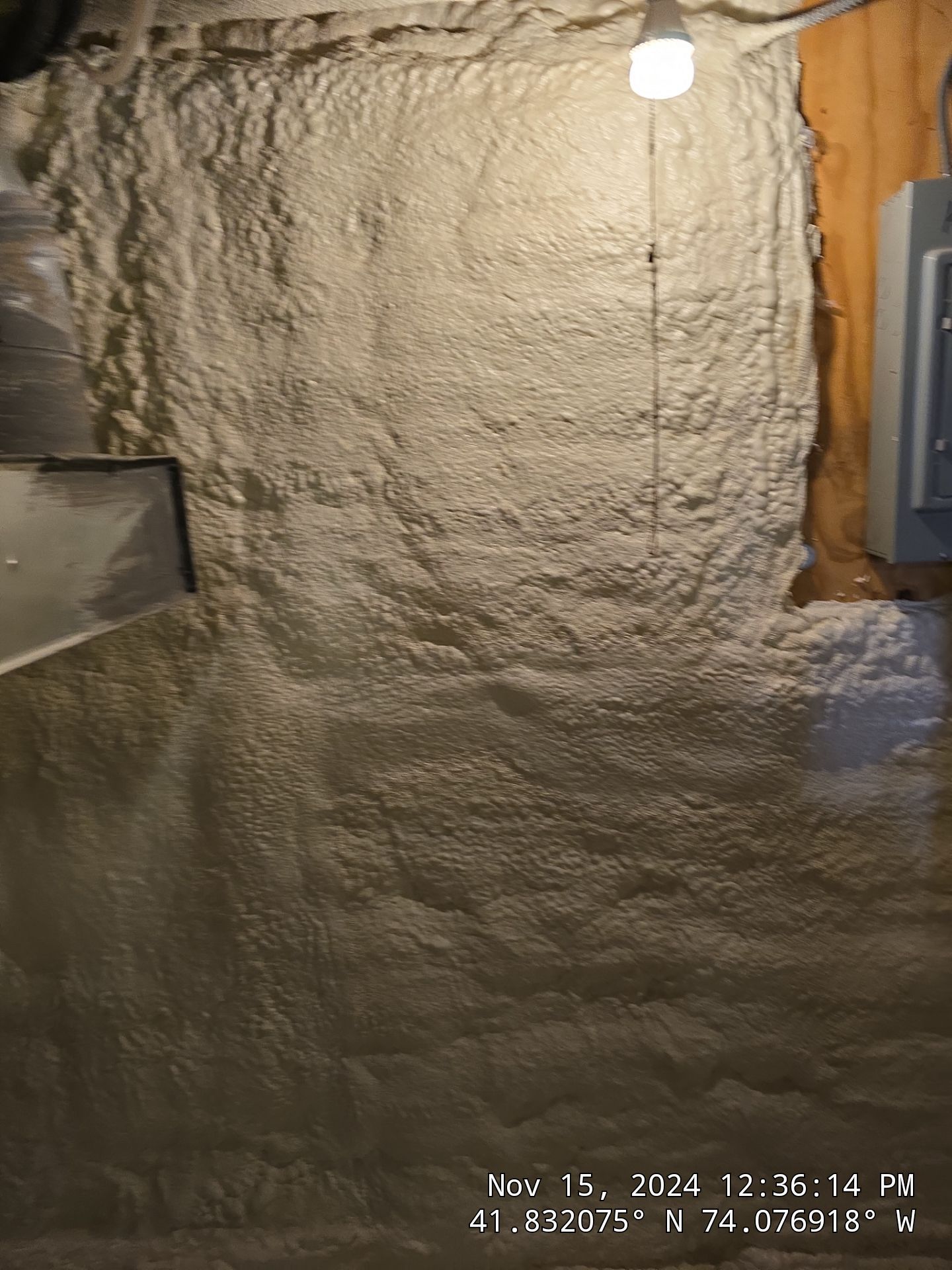 Basement Exterior Walls using Closed Cell Spray Foam by NYS Foam & Energy
