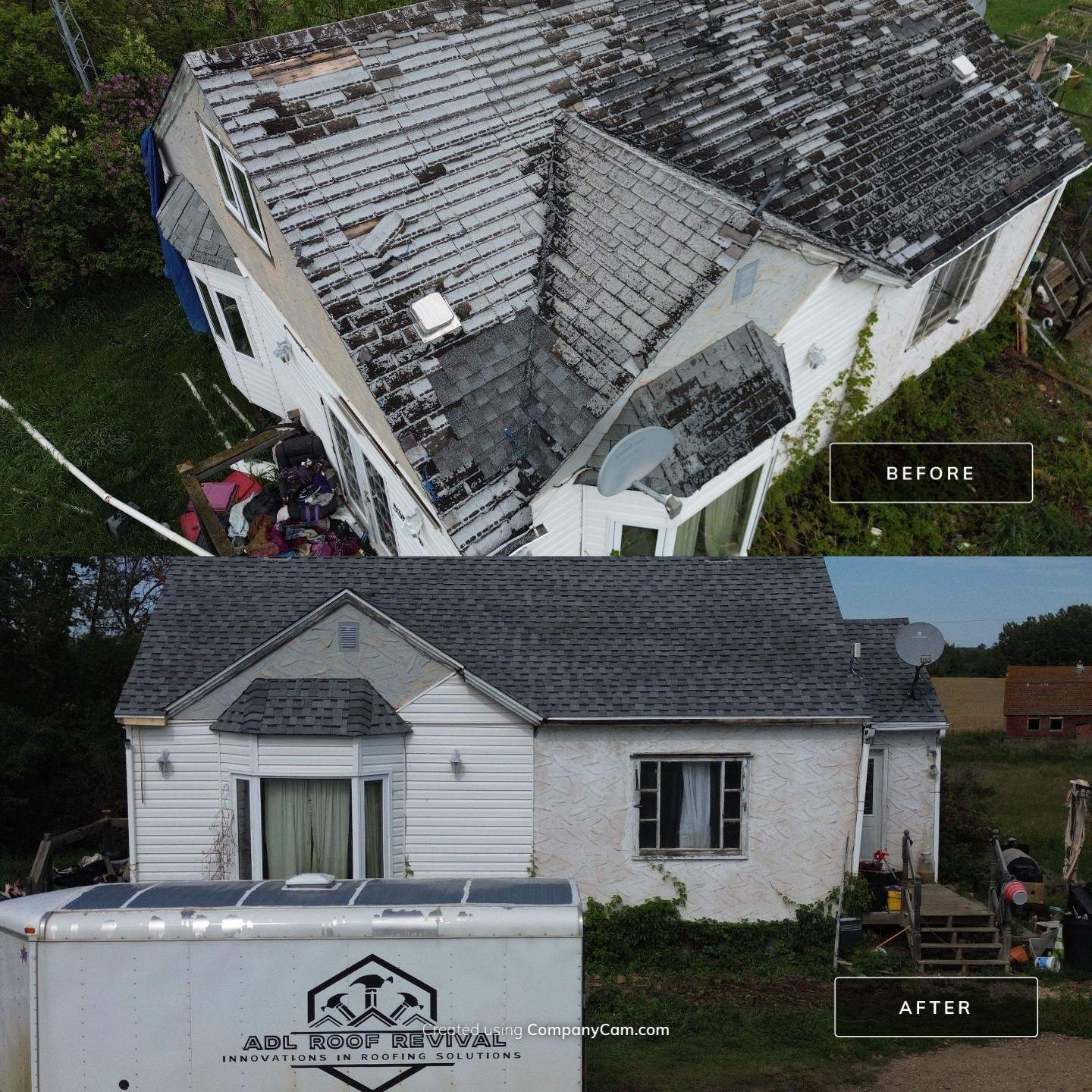 Project in Lamont County by ADL Roof Revival