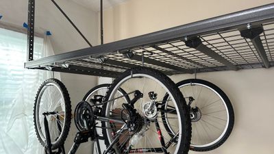 Kelly Q. added overhead racks to their garage