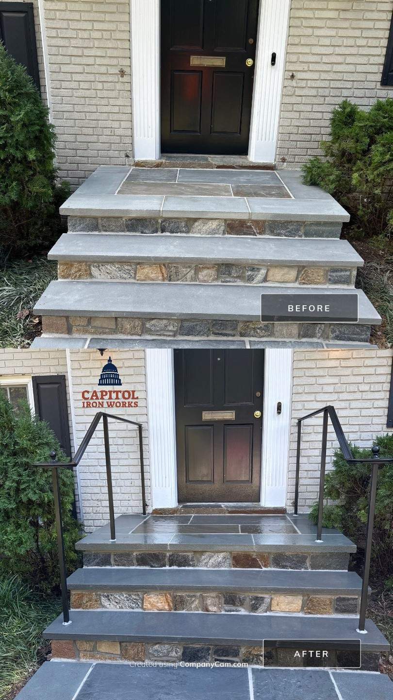 Traditional Steel Step Railings – Washington, DC by Capitol Iron Works