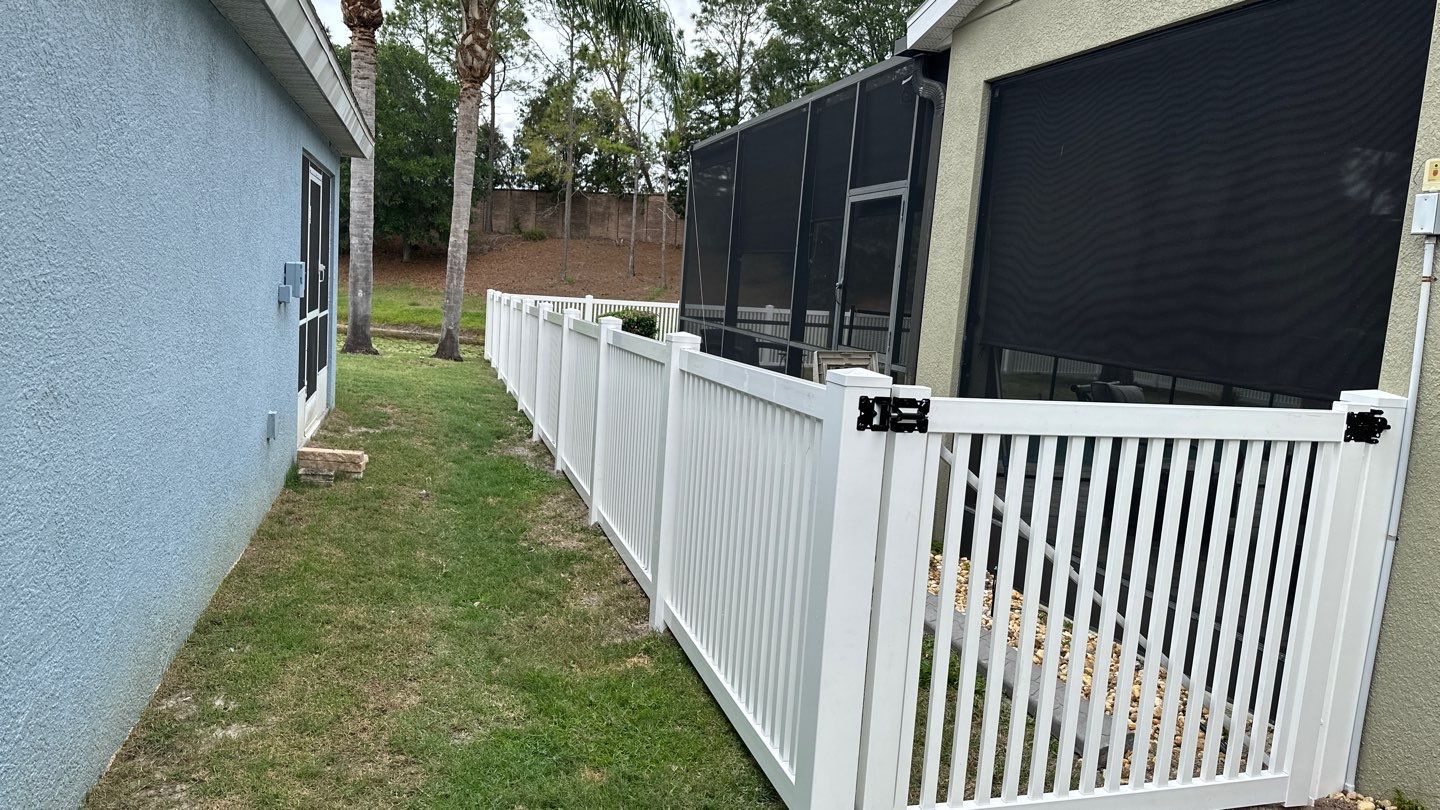 Vinyl Fence Installation using Vinyl Picket Fence by Asap fence and gates, LLC