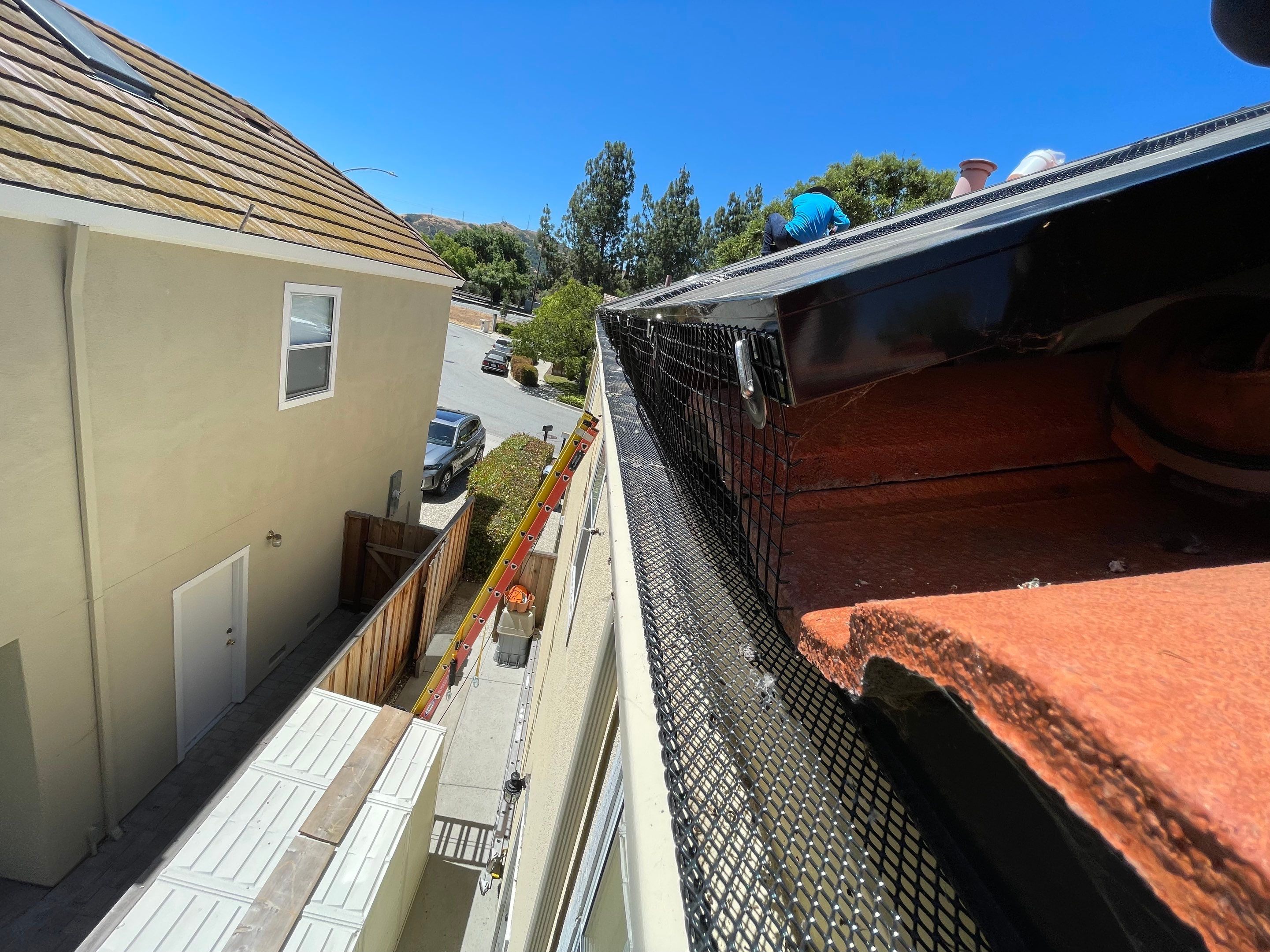 Solar Panel Bird Proofing using Critter Guard Mesh by All One Solar Shine